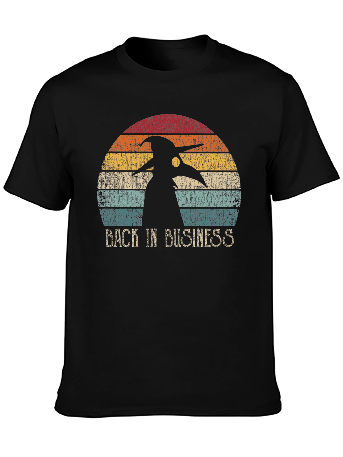 Plague Doctor Back in Business Retro T-Shirt