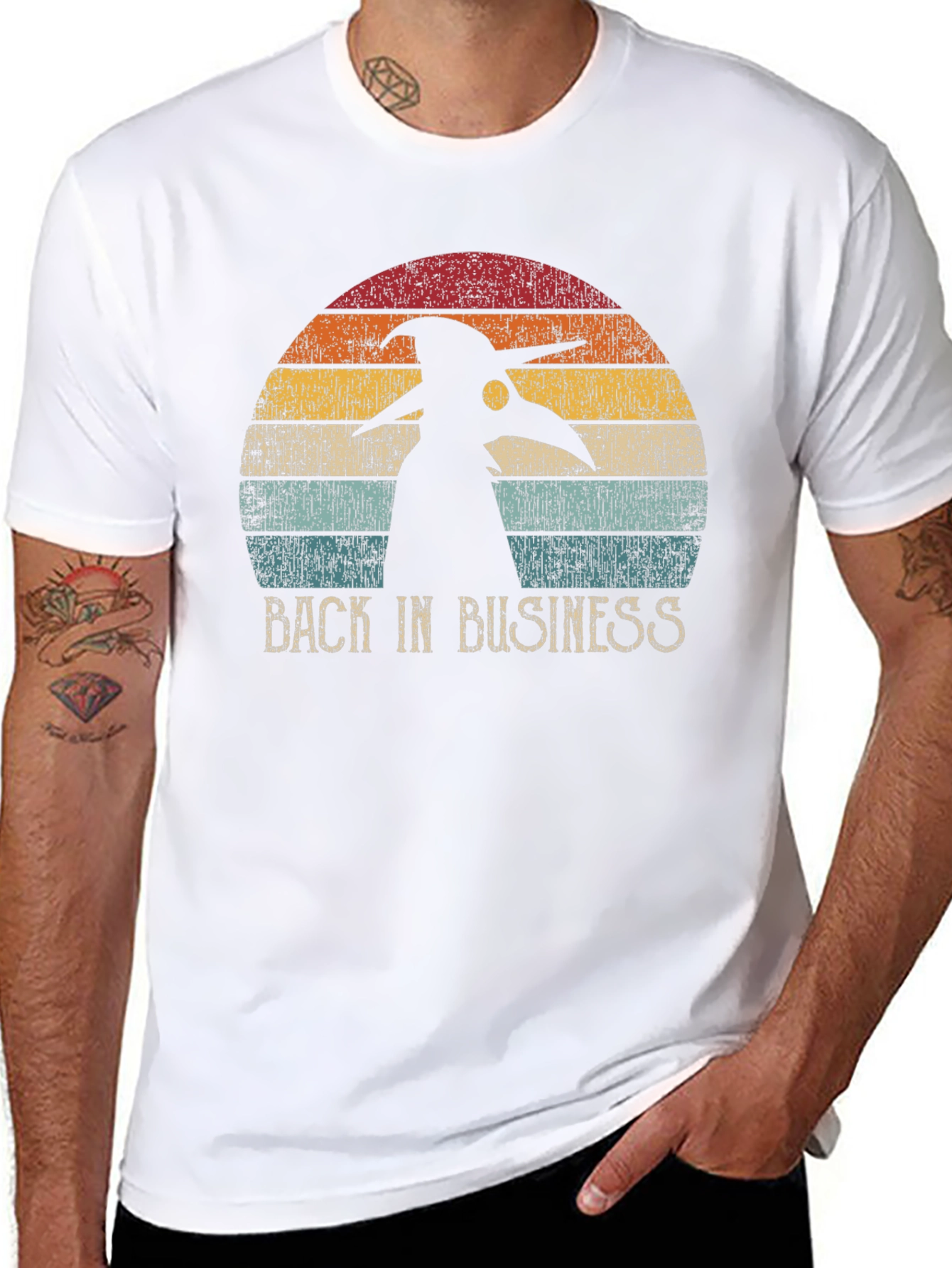 Plague Doctor Back in Business Retro T-Shirt