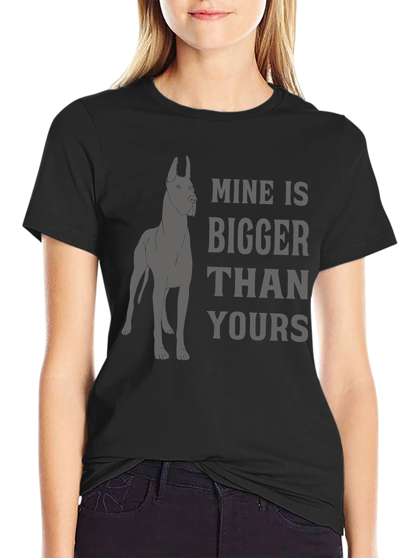 Mine Is Bigger Than Yours Dog T-Shirt
