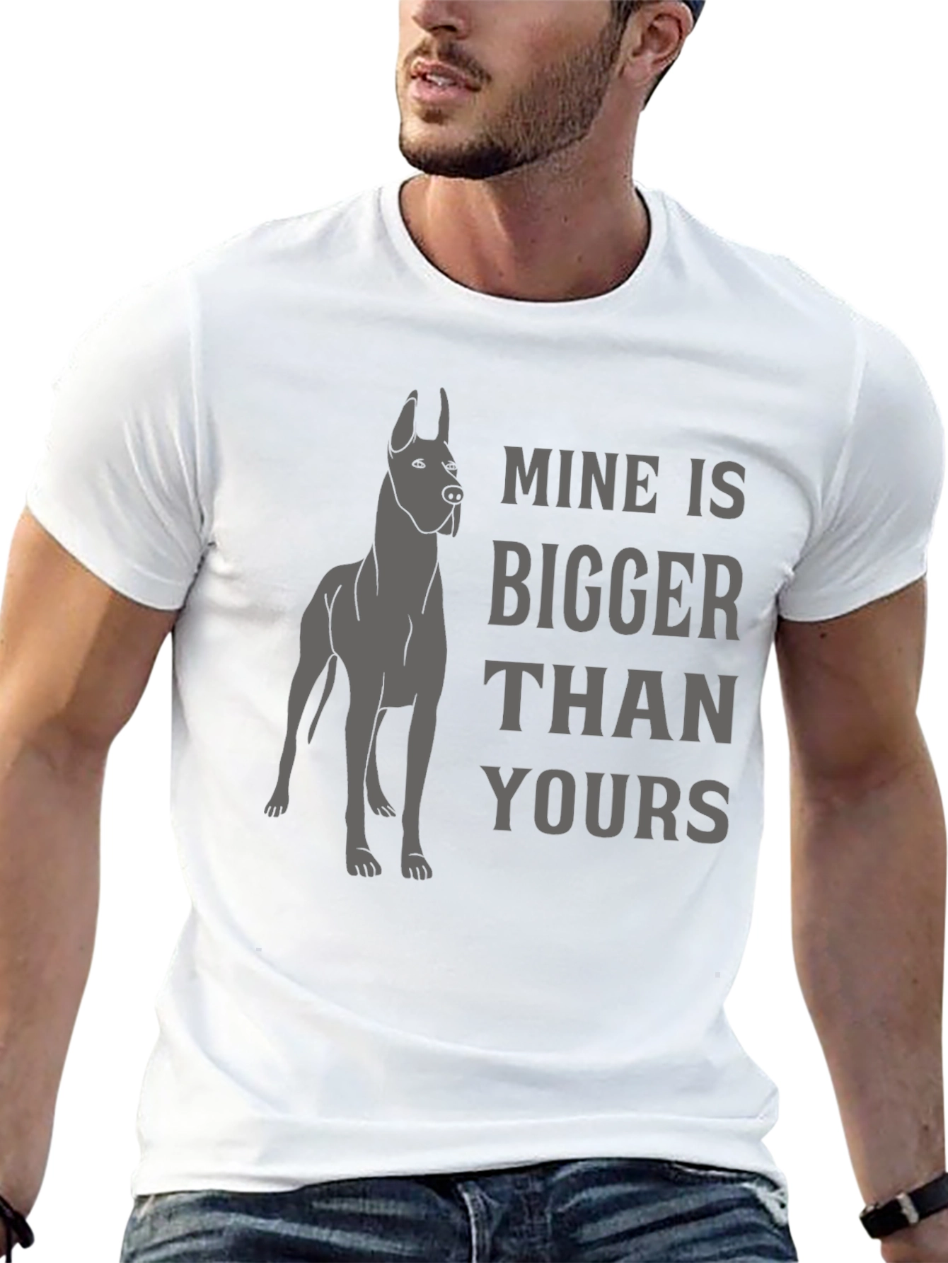 Mine Is Bigger Than Yours Dog T-Shirt