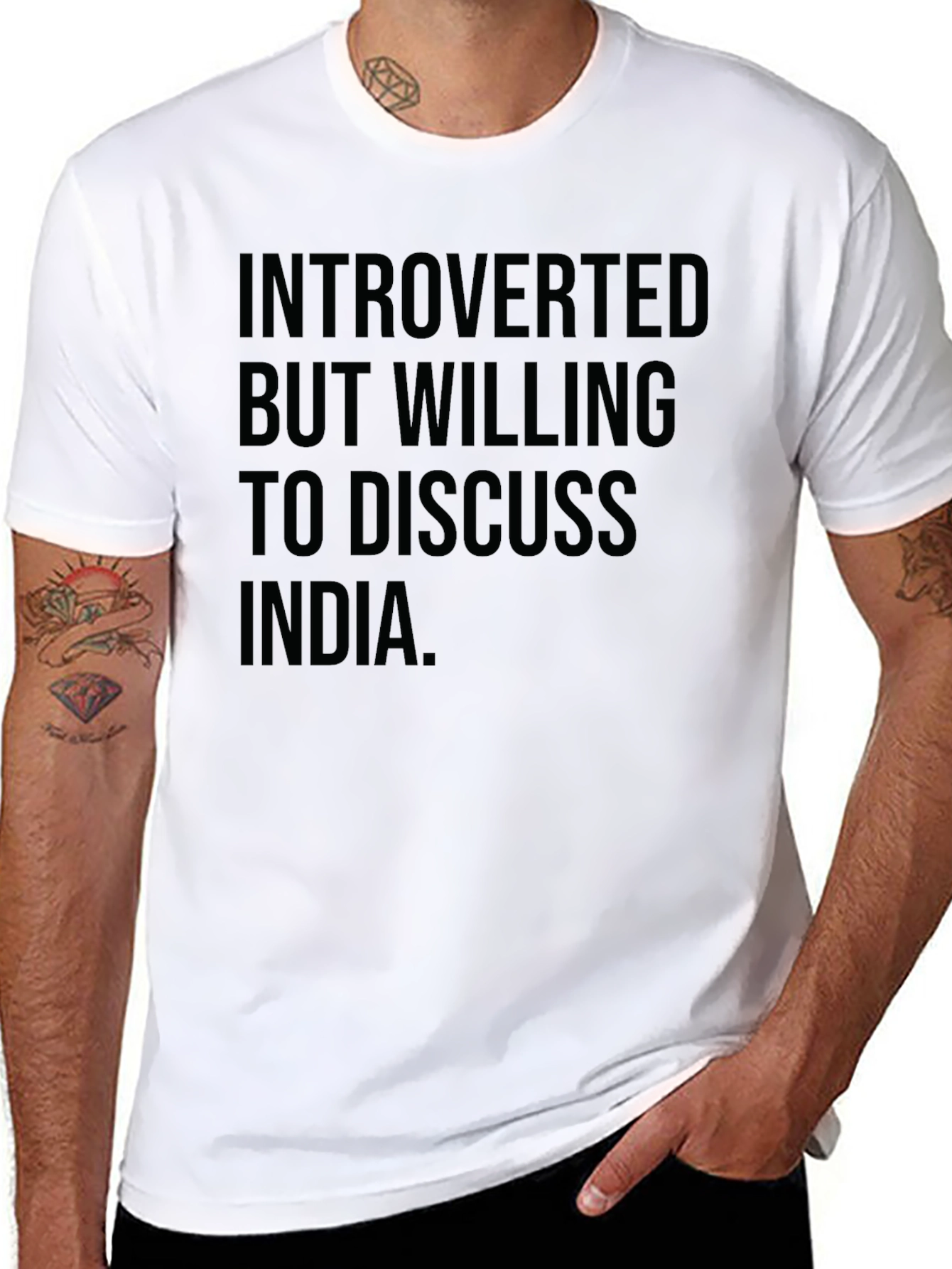 Introverted India Discuss T-Shirt