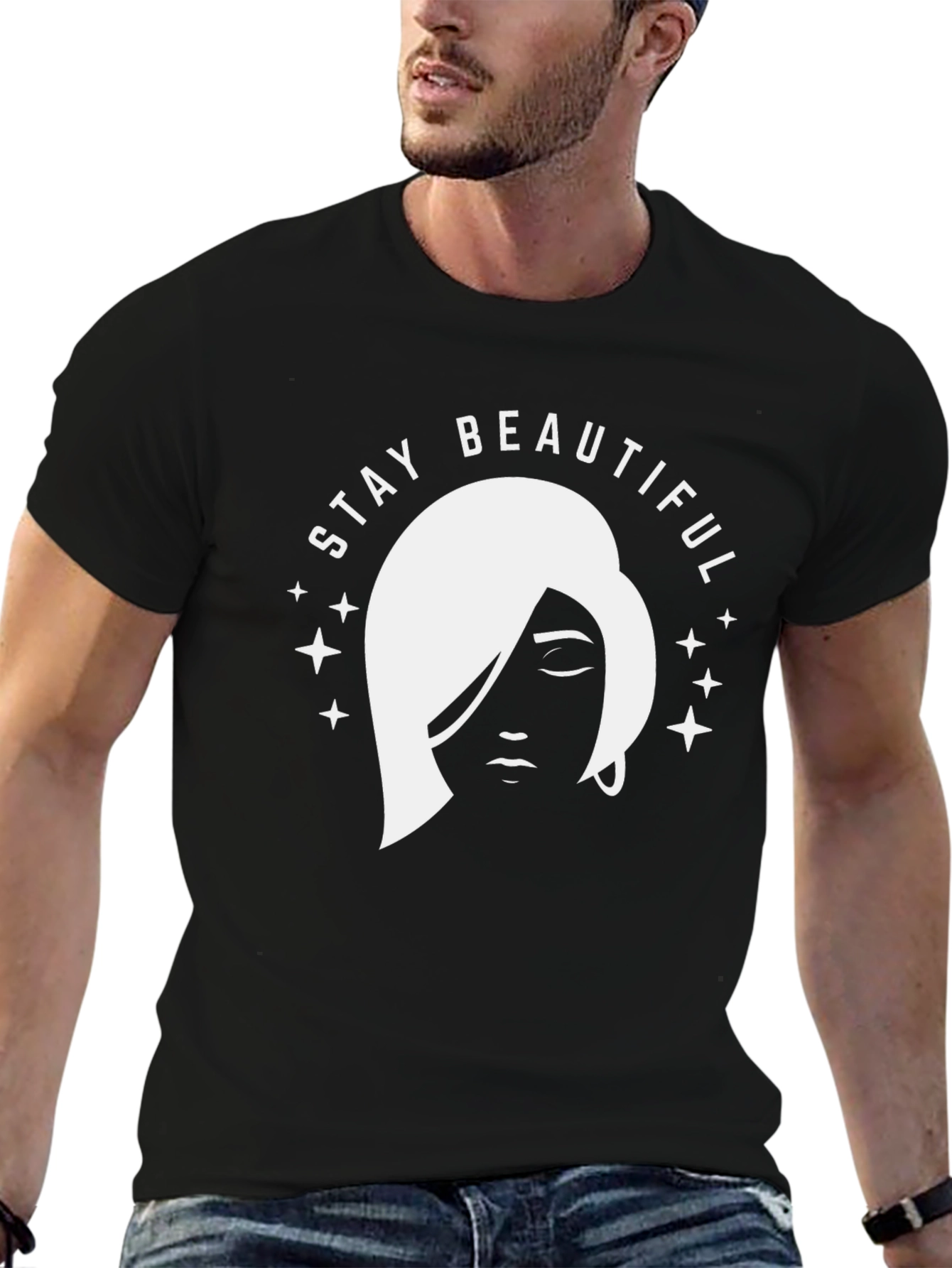 Stay Beautiful Graphic Tee - Stylish Comfort