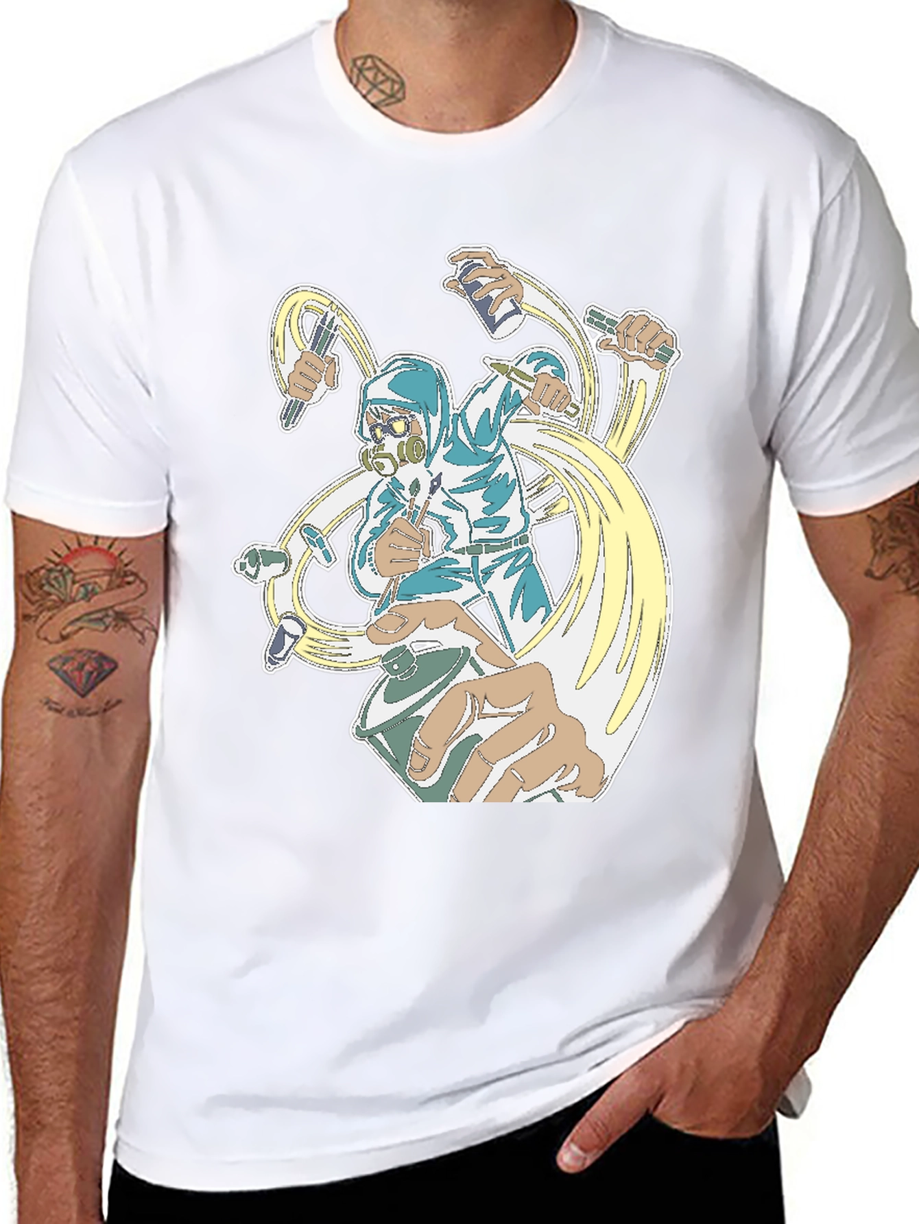 Graffiti Artist Black T-Shirt