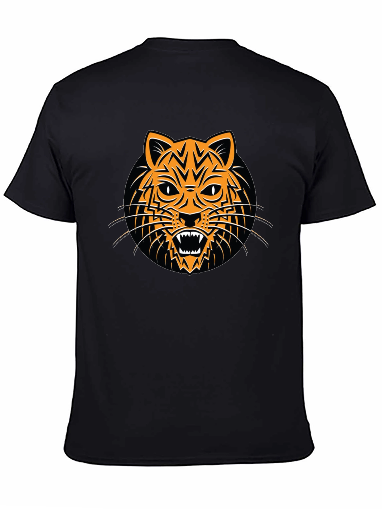 Tiger Graphic Black T-Shirt - Bold and Stylish