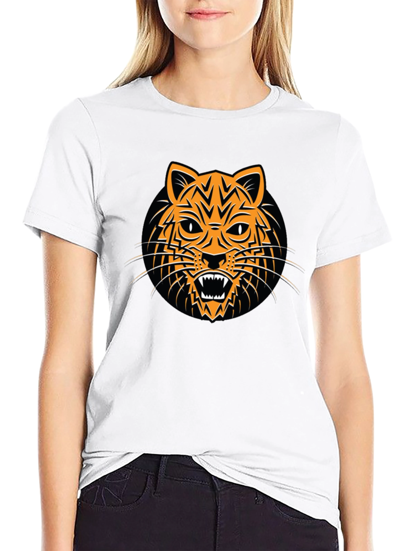 Tiger Graphic Black T-Shirt - Bold and Stylish