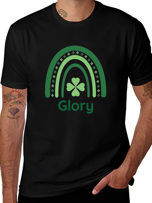 St. Patricks Day Glory Rainbow Clover T-Shirt