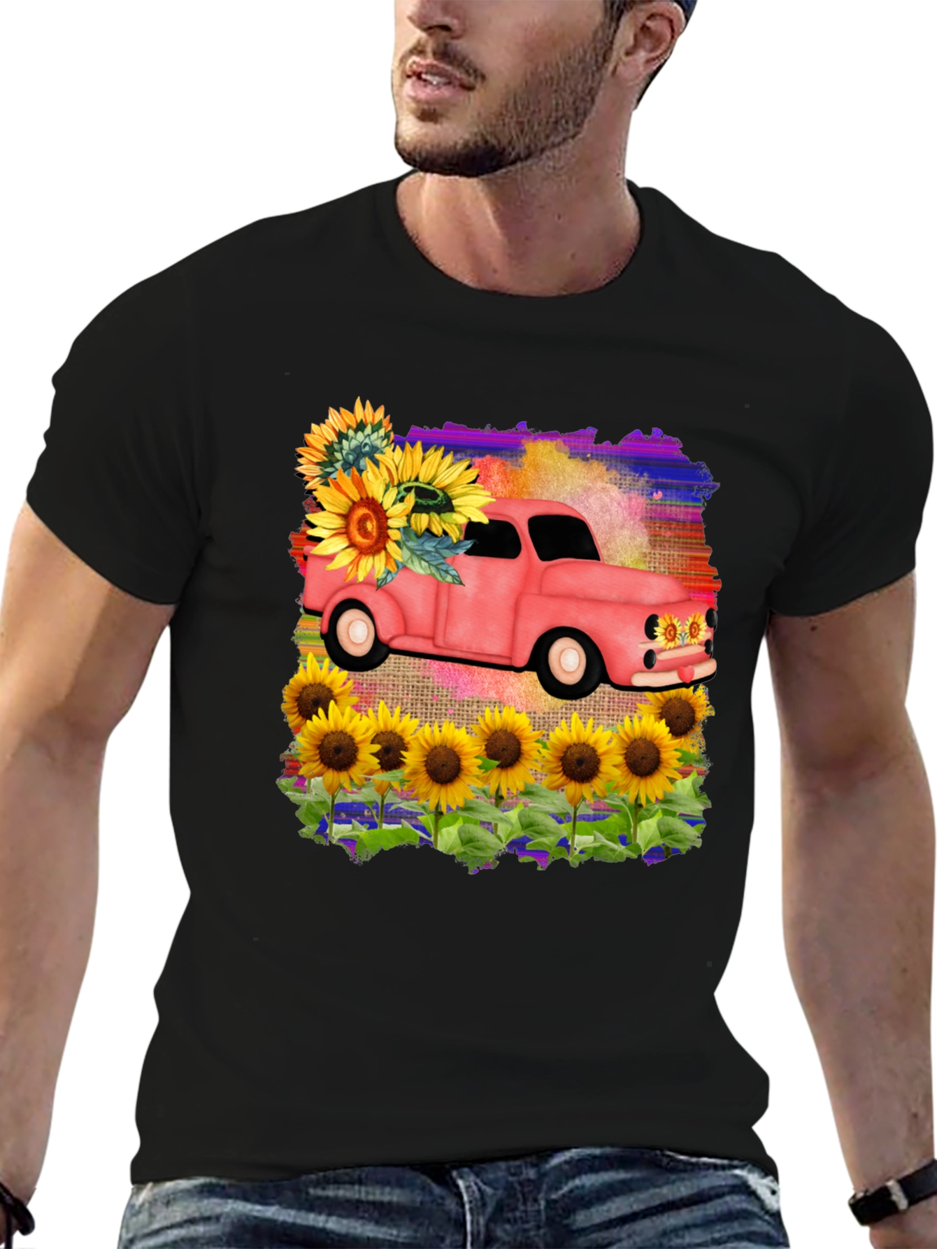 Sunflower Truck Graphic Tee