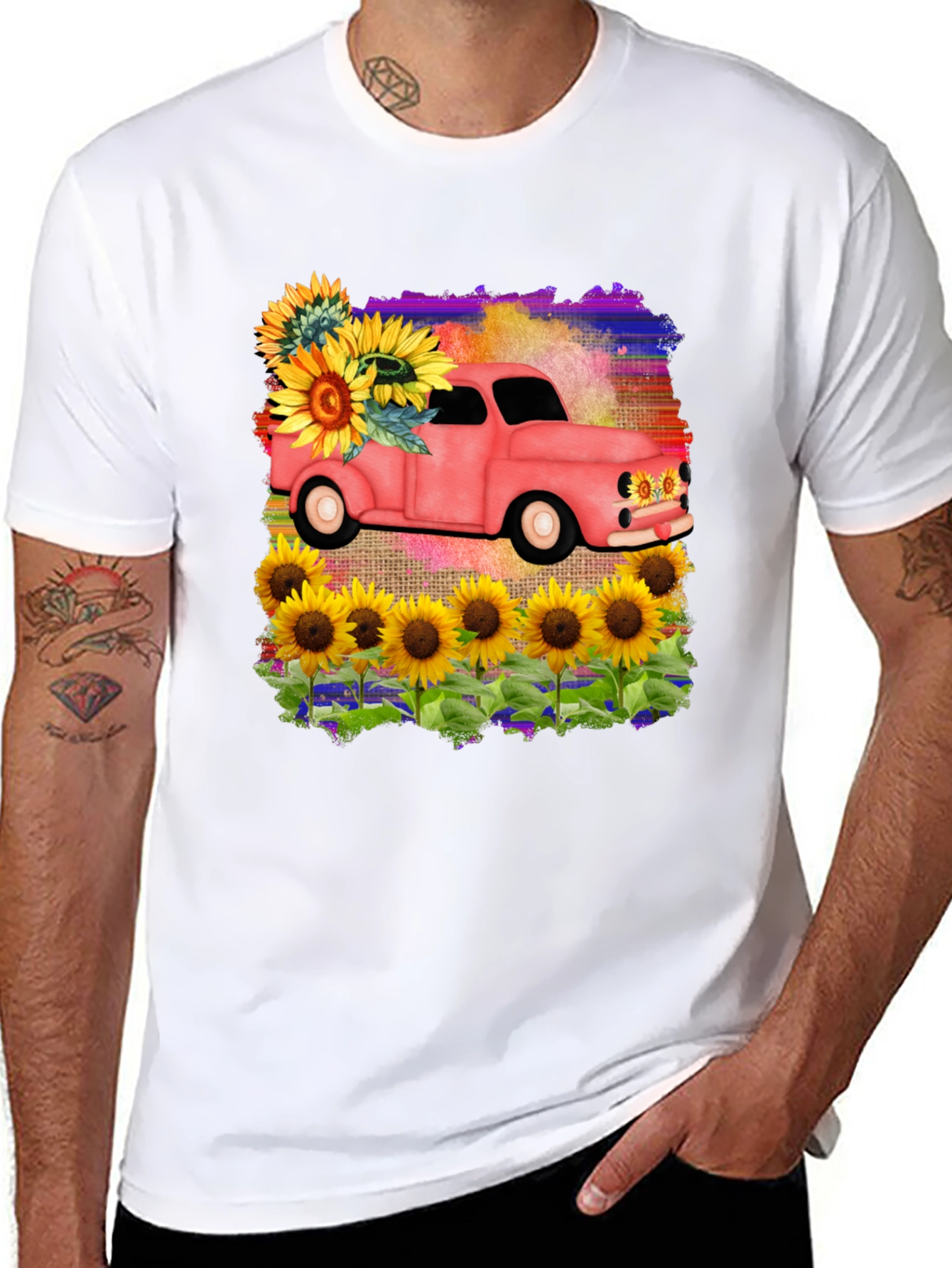 Sunflower Truck Graphic Tee