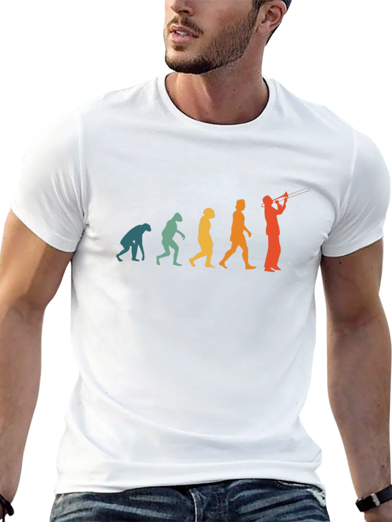 Evolution of Trombone Player T-Shirt