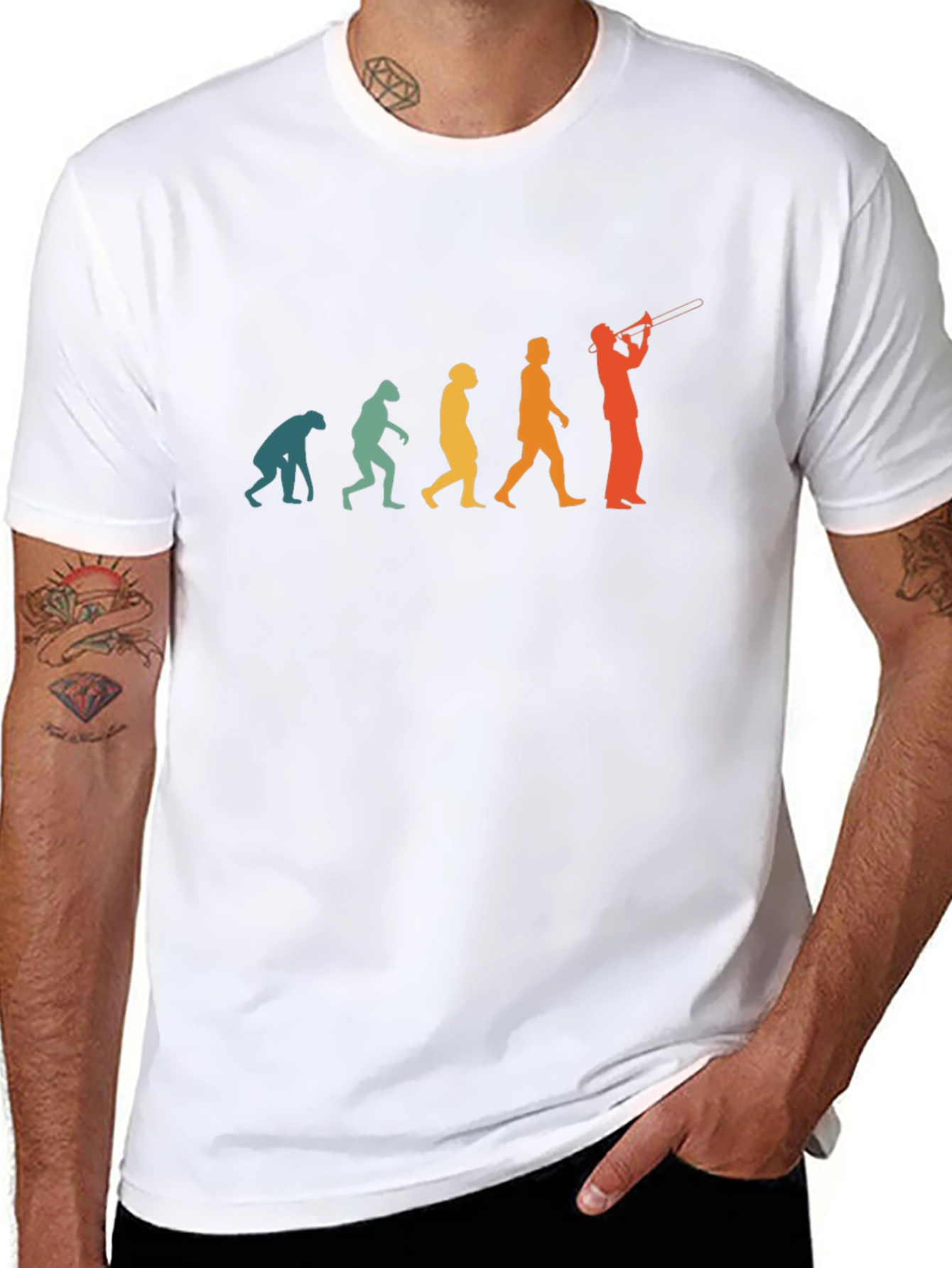 Evolution of Trombone Player T-Shirt