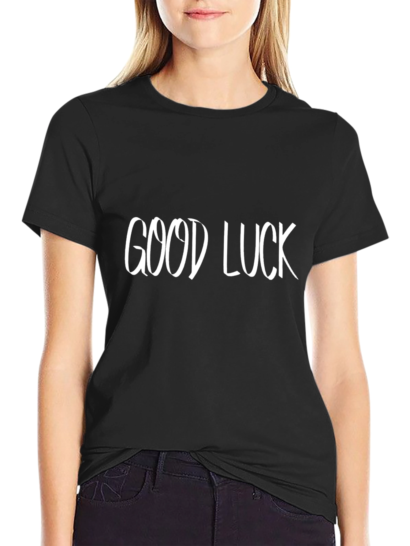 Good Luck Graphic Tee - Classic Black