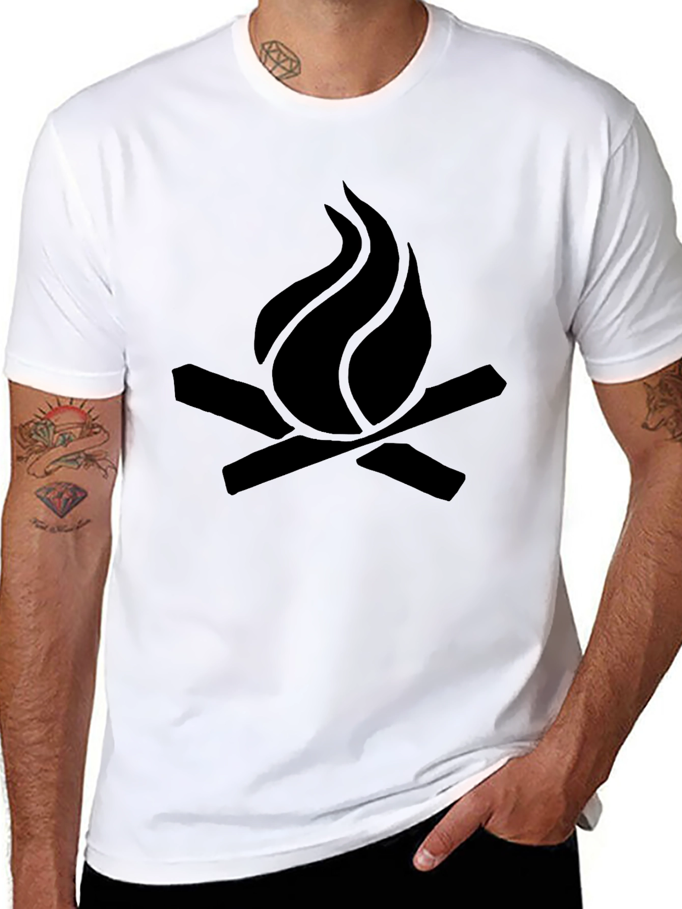 Campfire Graphic Tee - Cozy Comfort