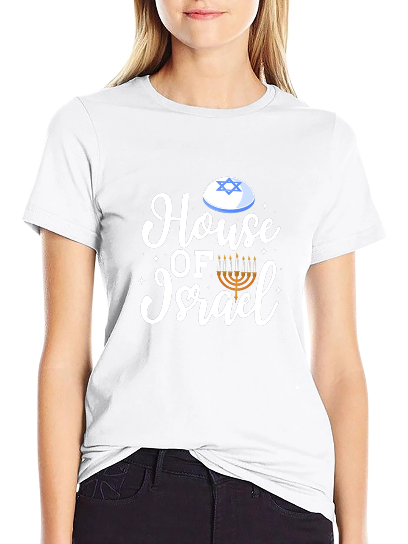 House of Israel Graphic Tee - Black Cotton Blend