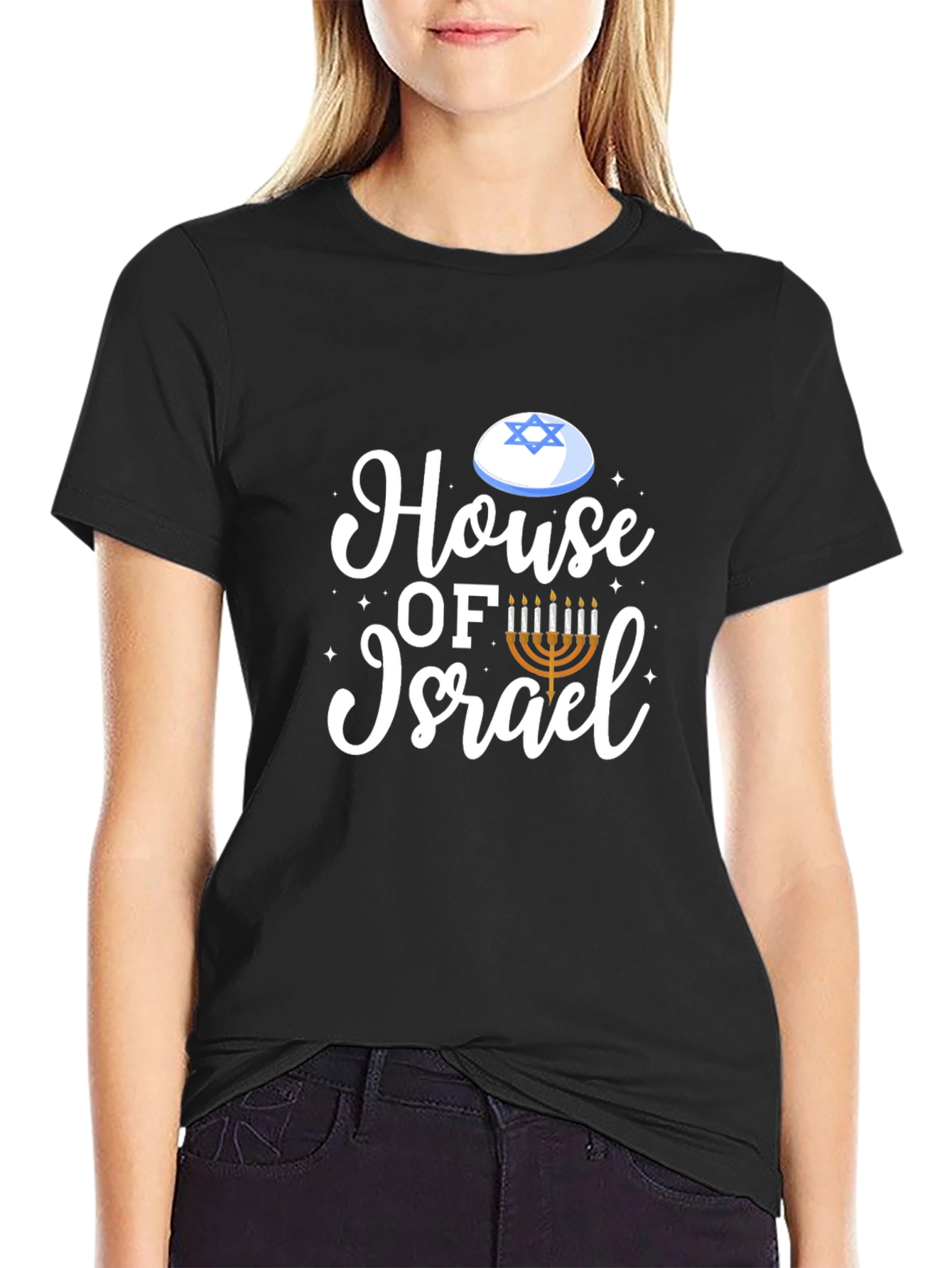 House of Israel Graphic Tee - Black Cotton Blend