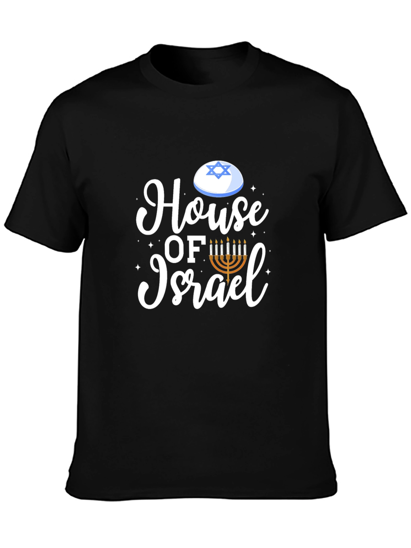House of Israel Graphic Tee - Black Cotton Blend