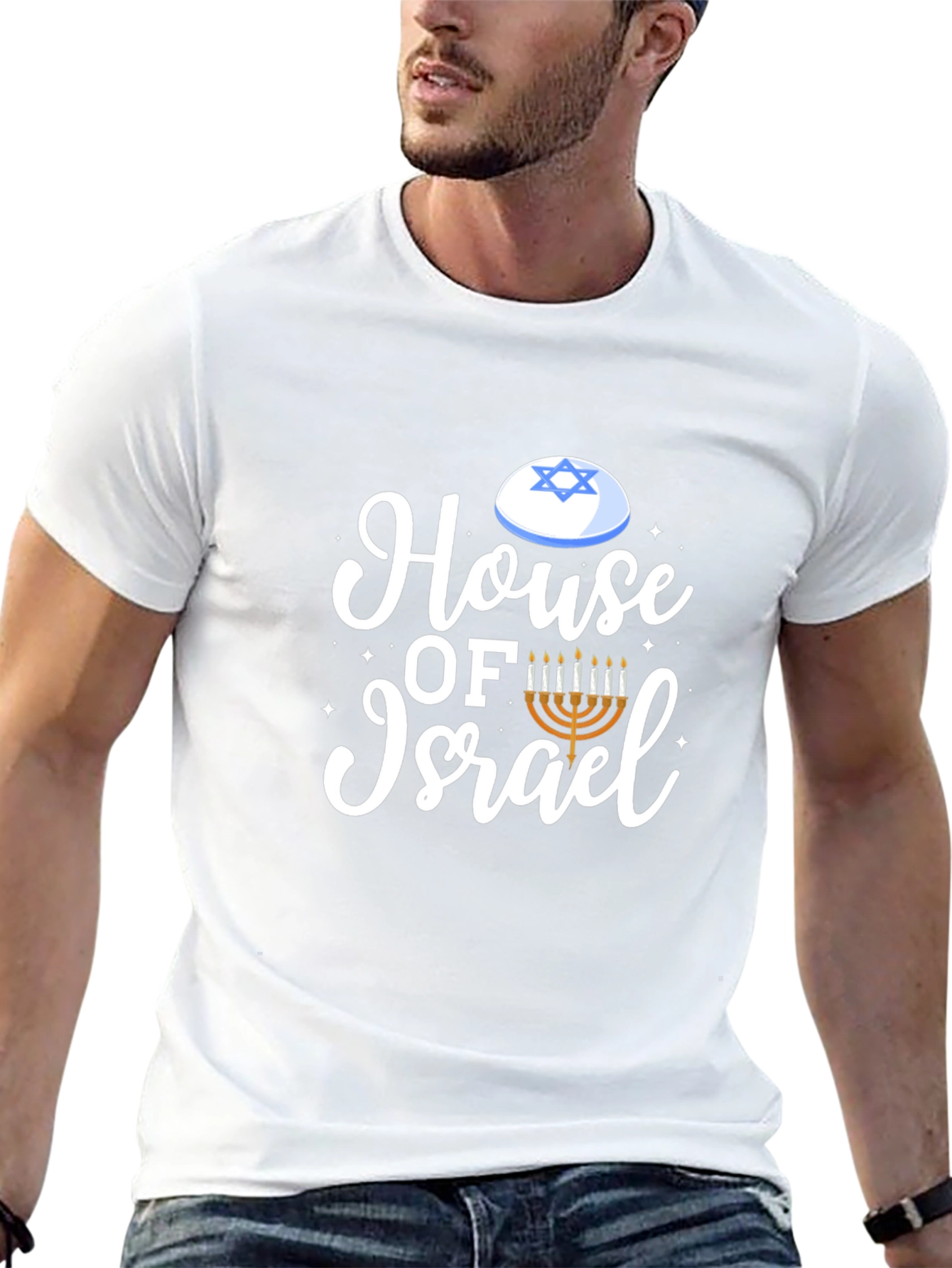 House of Israel Graphic Tee - Black Cotton Blend