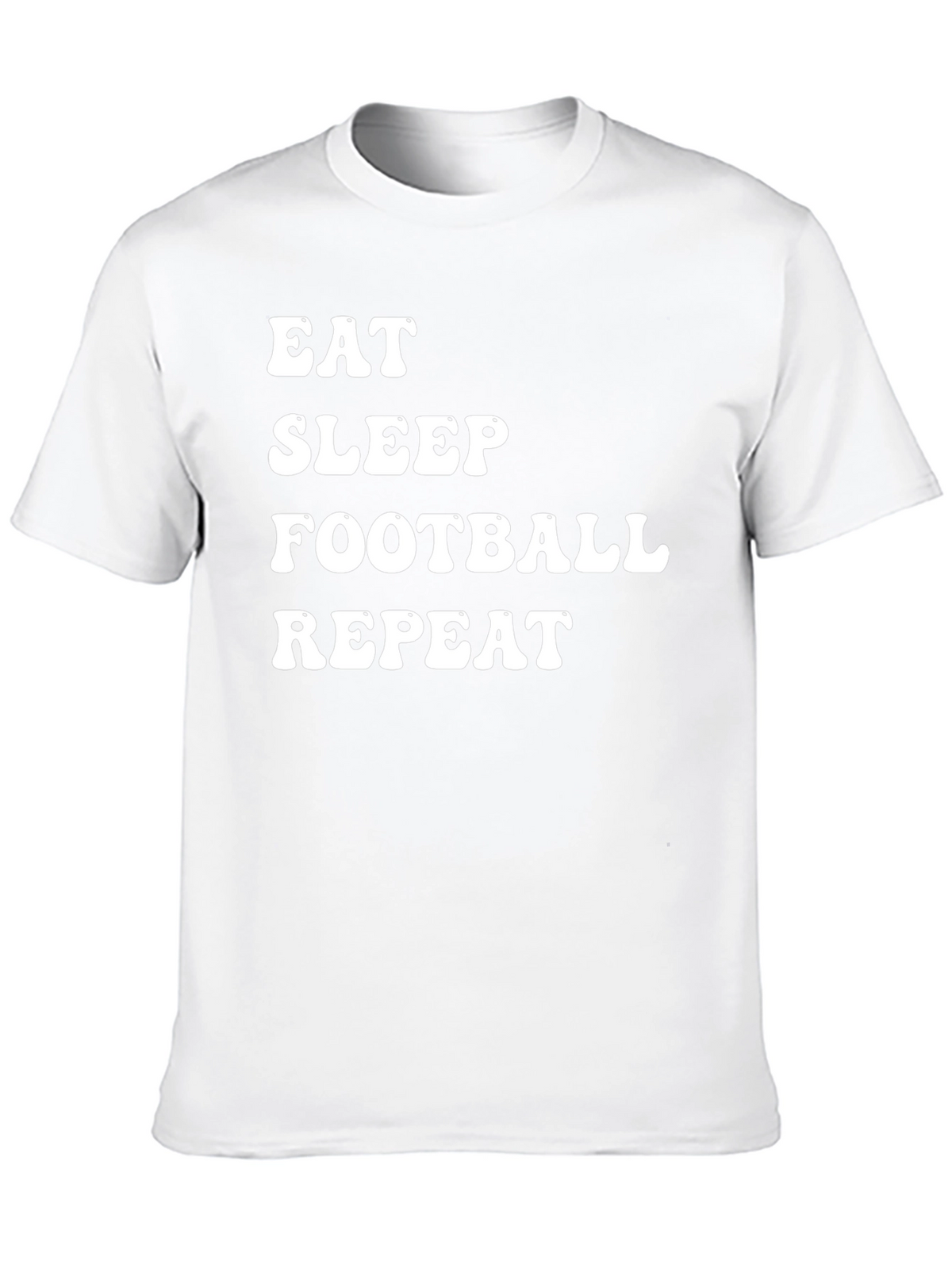 Eat Sleep Football Repeat Black T-Shirt