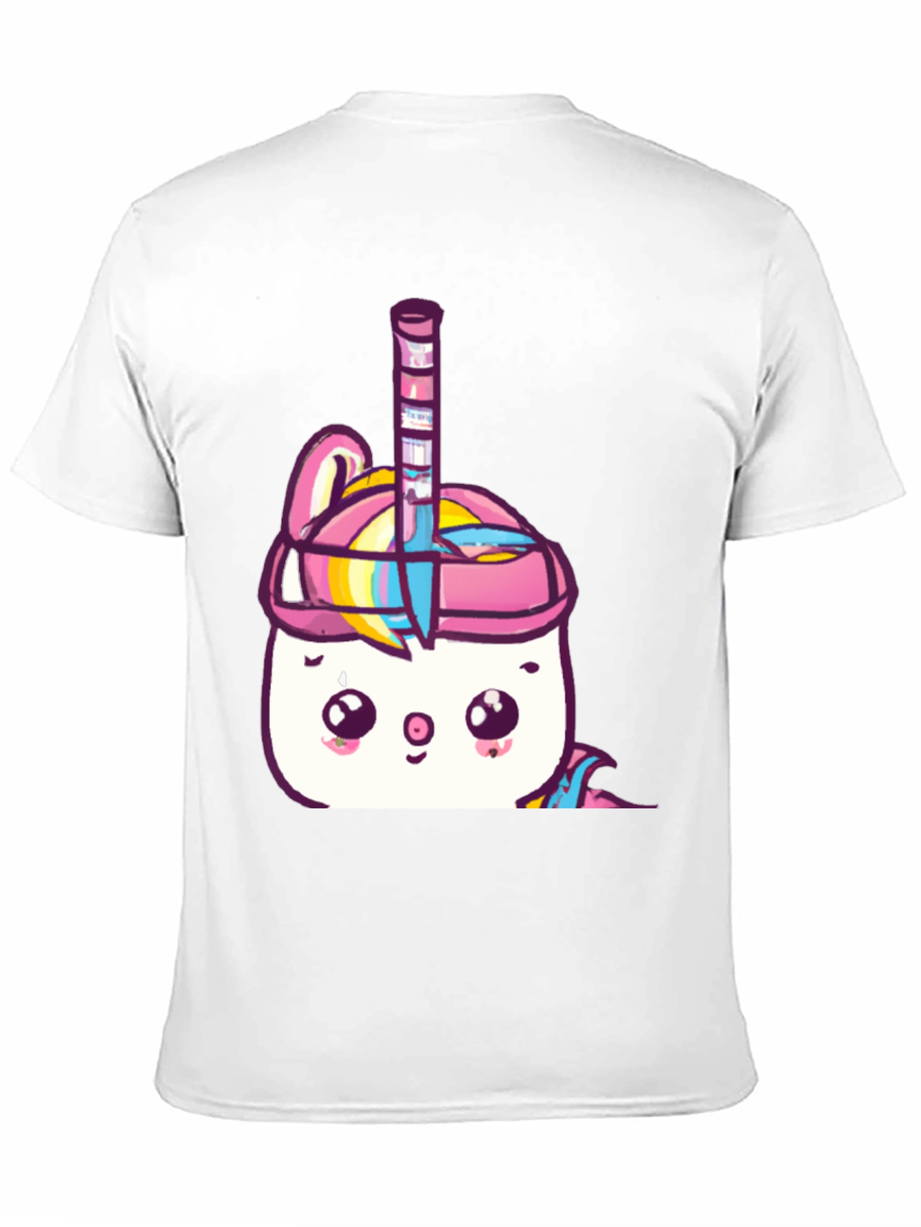 Kawaii Unicorn Hockey Player Graphic Tee