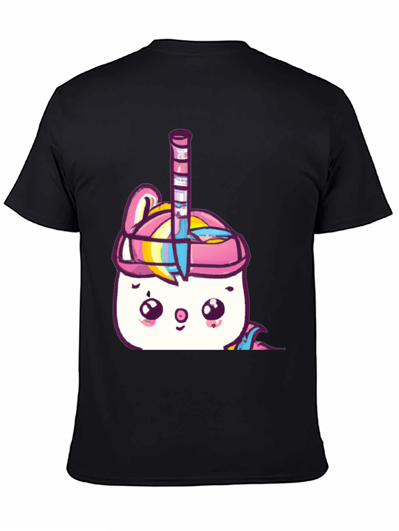Kawaii Unicorn Hockey Player Graphic Tee