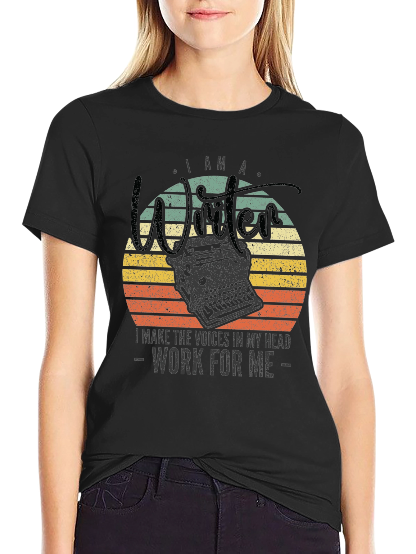 Writer T-Shirt: I Make The Voices Work