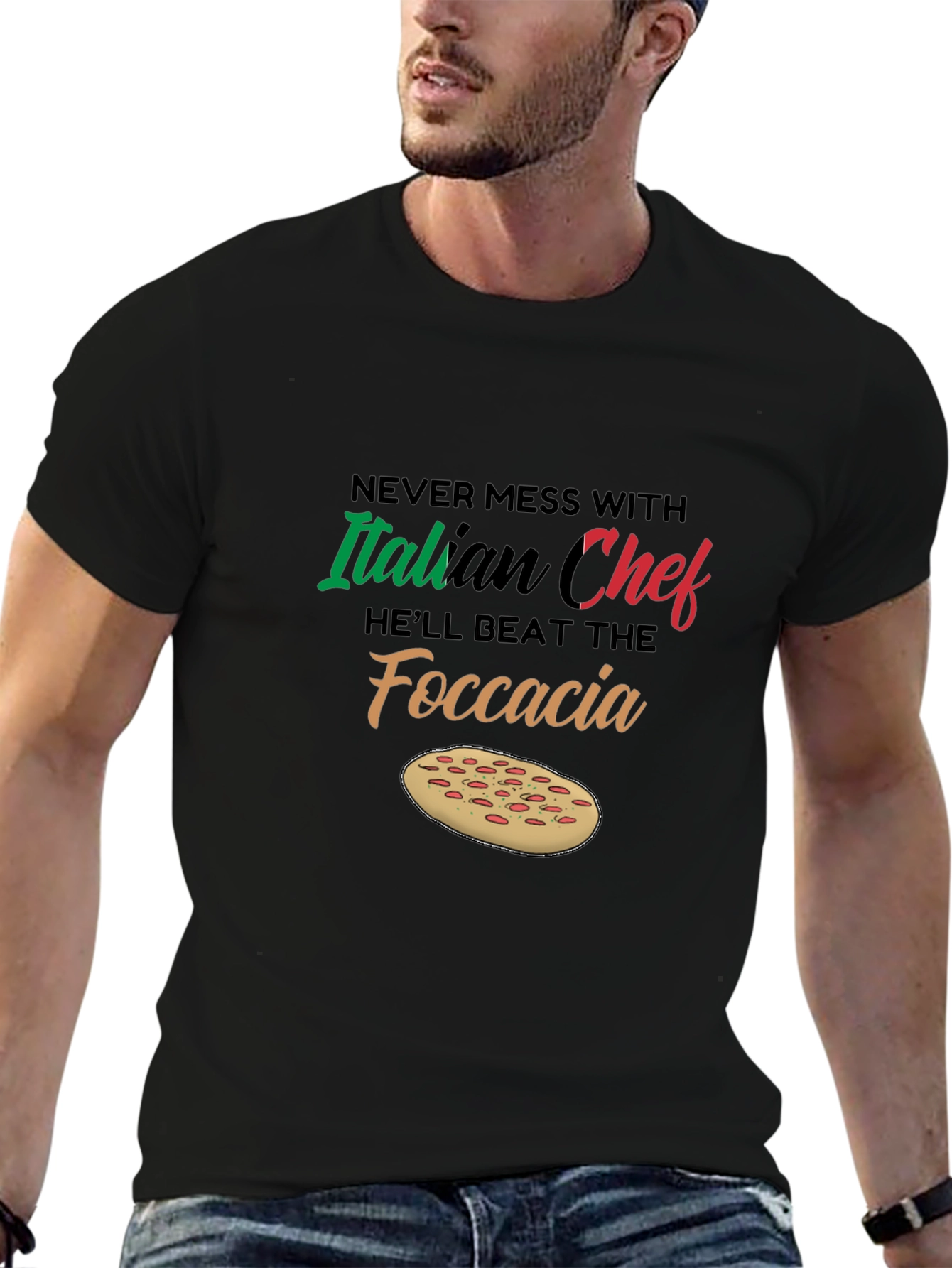 Italian Chef Focaccia T-Shirt
