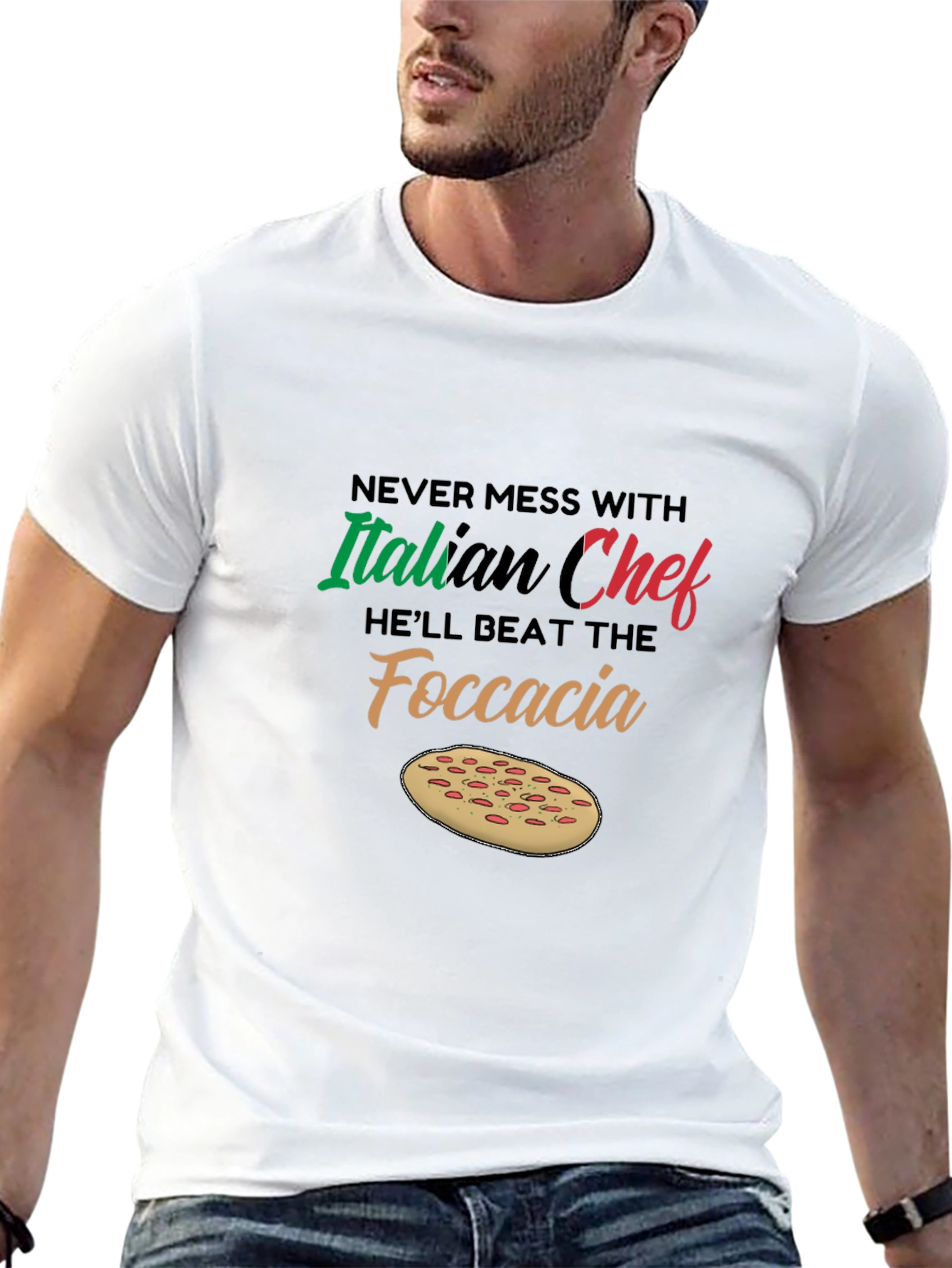 Italian Chef Focaccia T-Shirt