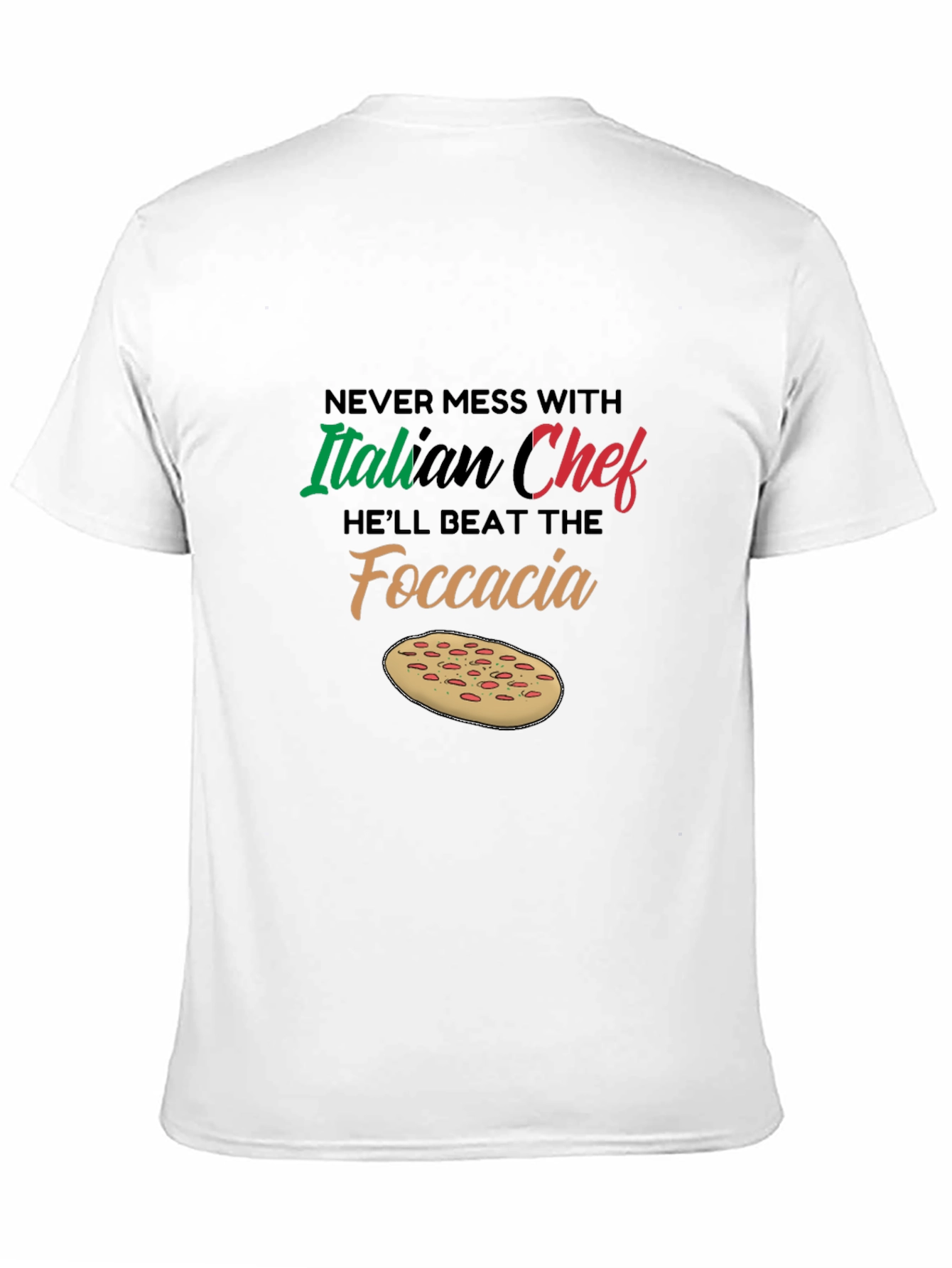 Italian Chef Focaccia T-Shirt