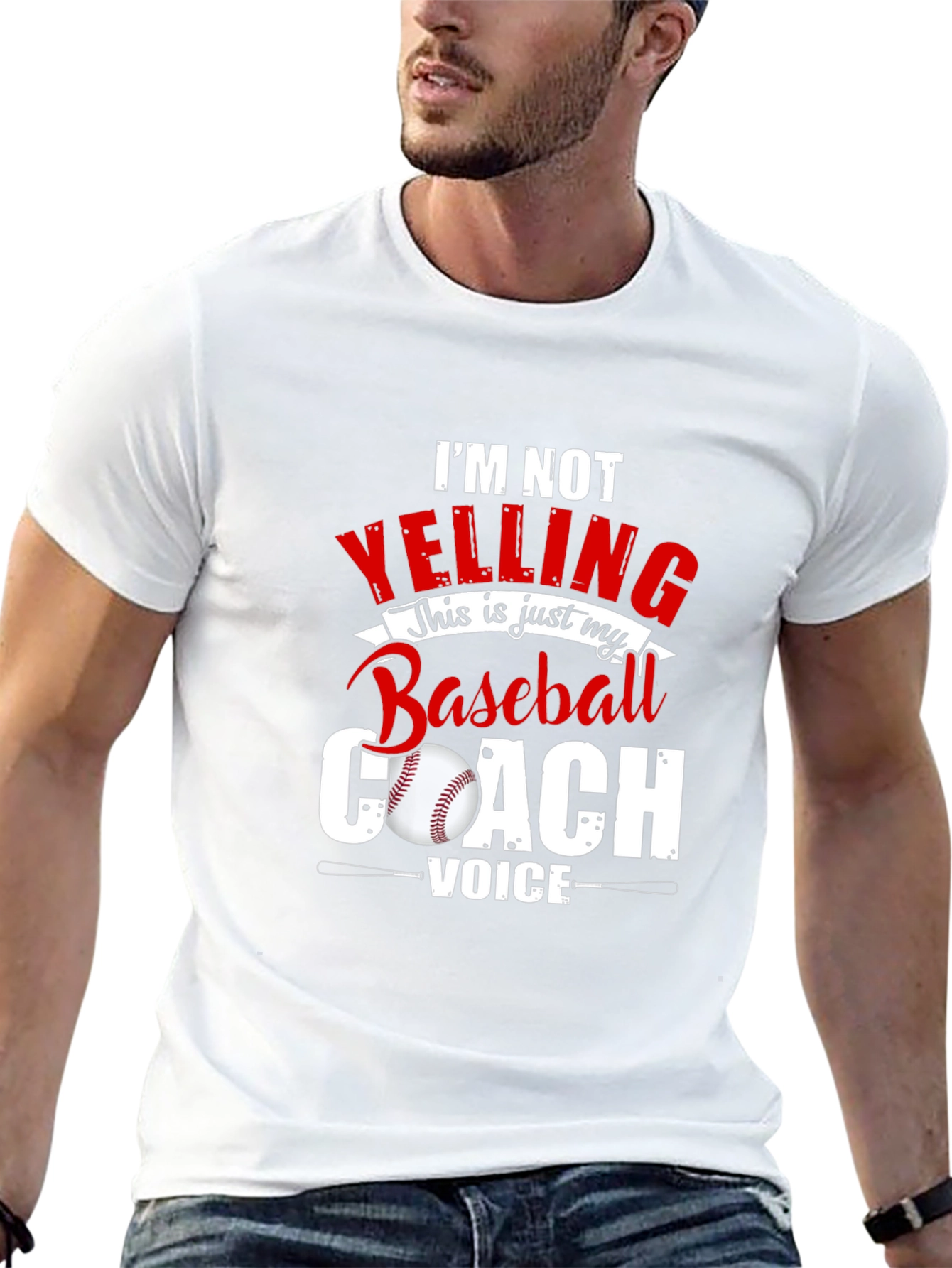 Baseball Coach Voice Tee - Funny Sports T-Shirt