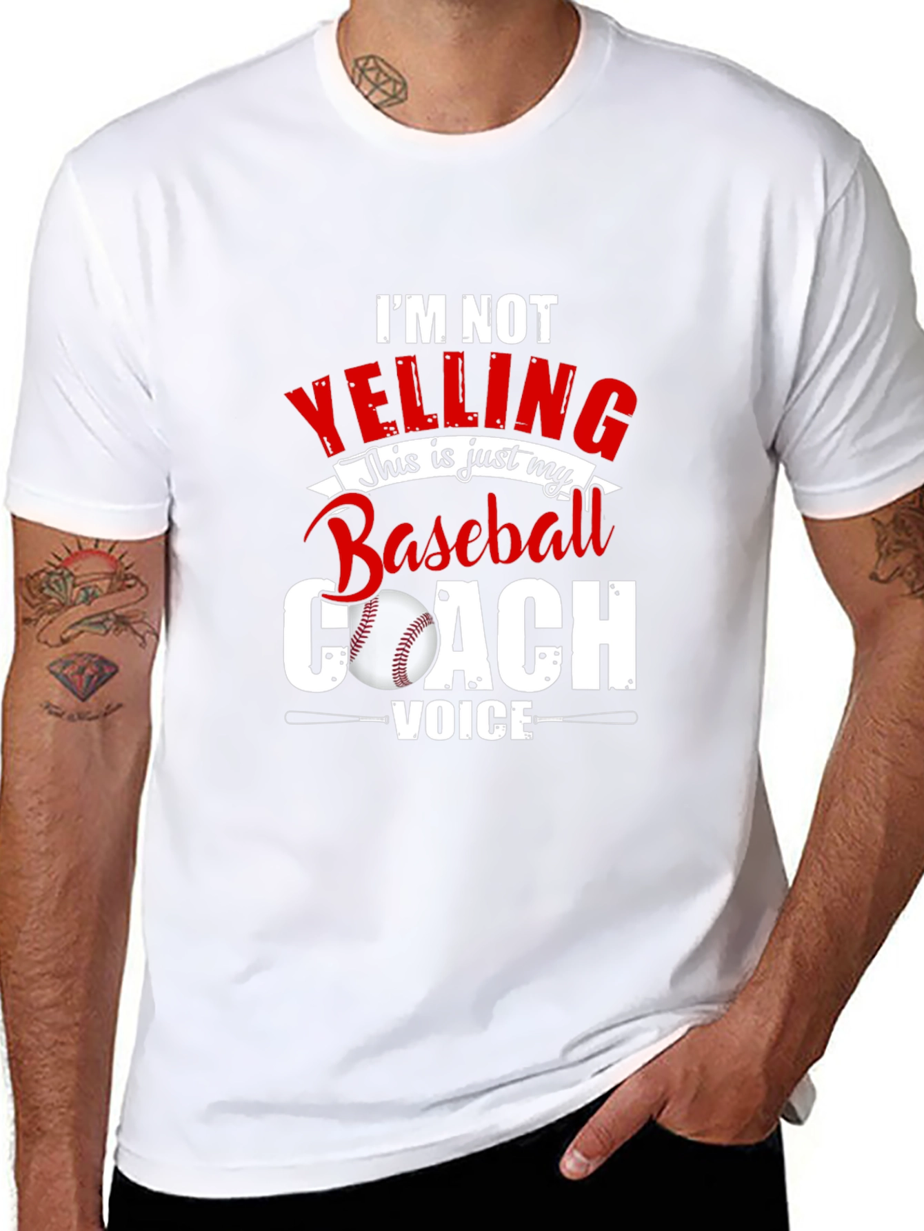 Baseball Coach Voice Tee - Funny Sports T-Shirt