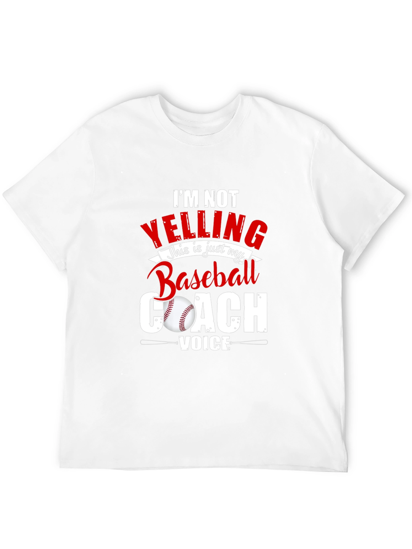 Baseball Coach Voice Tee - Funny Sports T-Shirt