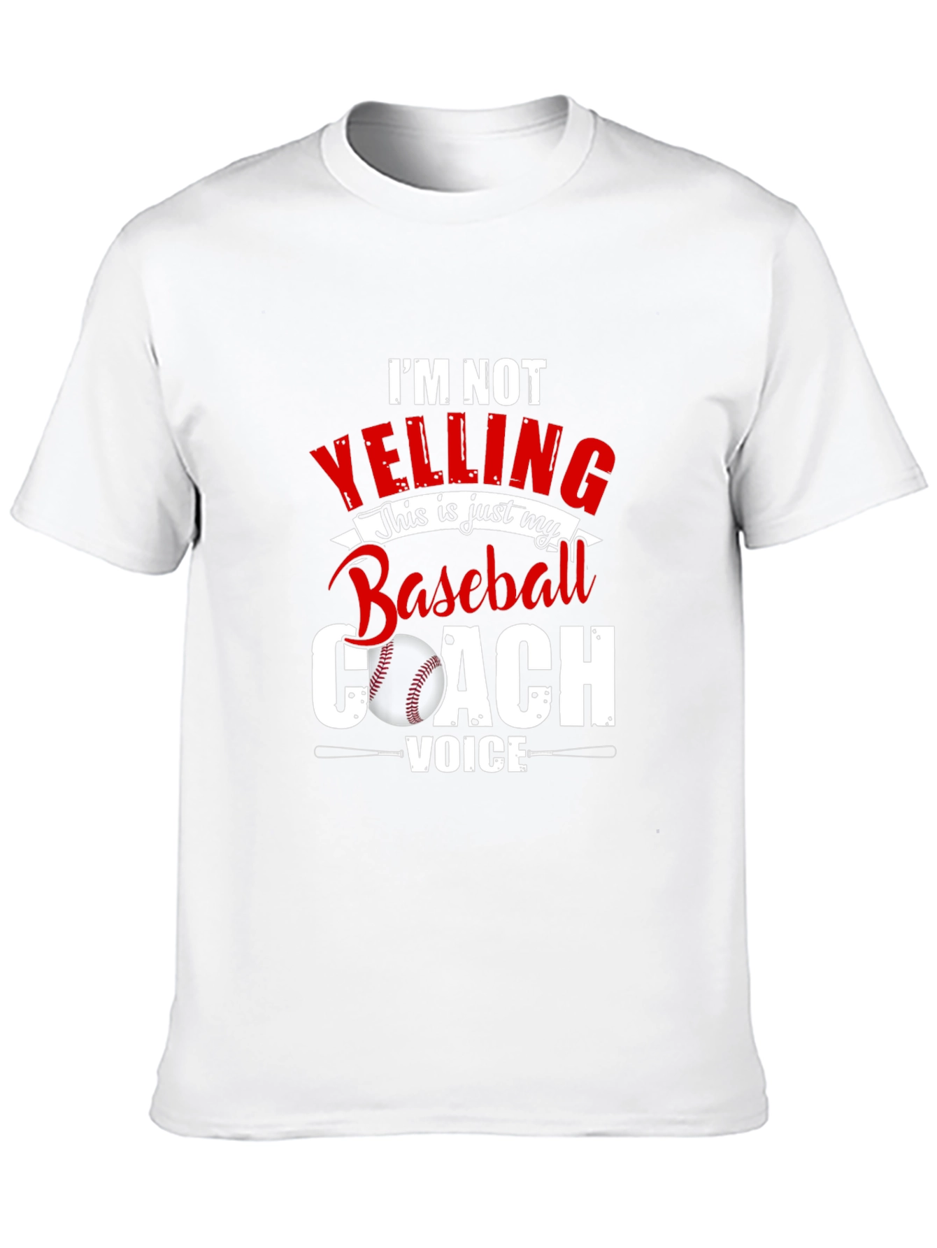 Baseball Coach Voice Tee - Funny Sports T-Shirt