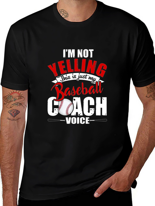 Baseball Coach Voice Tee - Funny Sports T-Shirt
