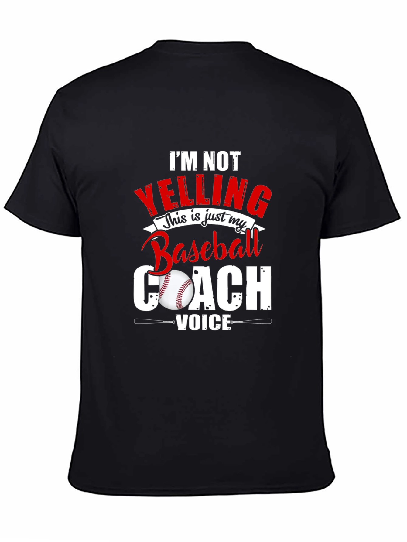 Baseball Coach Voice Tee - Funny Sports T-Shirt
