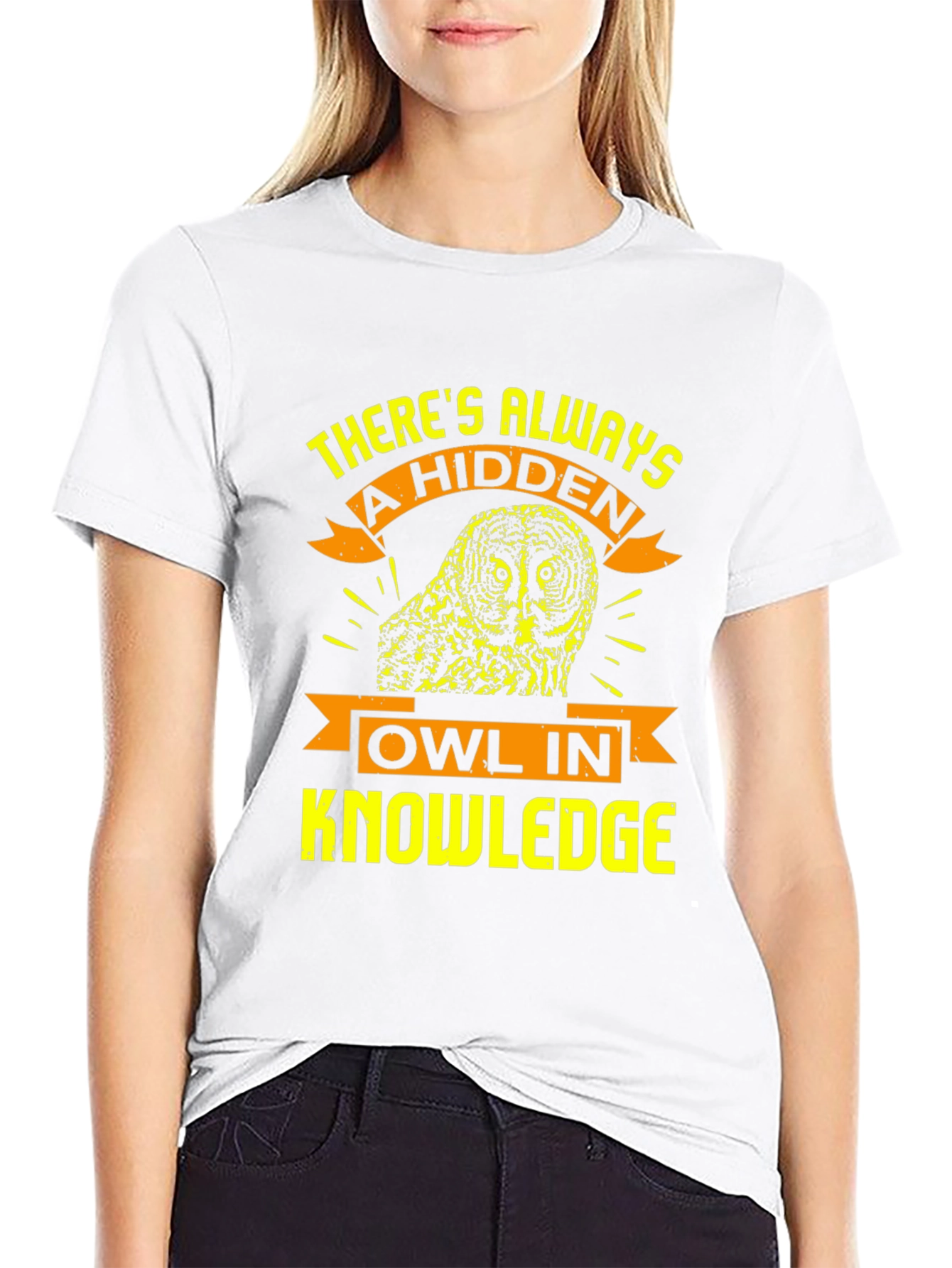 Hidden Owl Knowledge T-Shirt - Unique Design