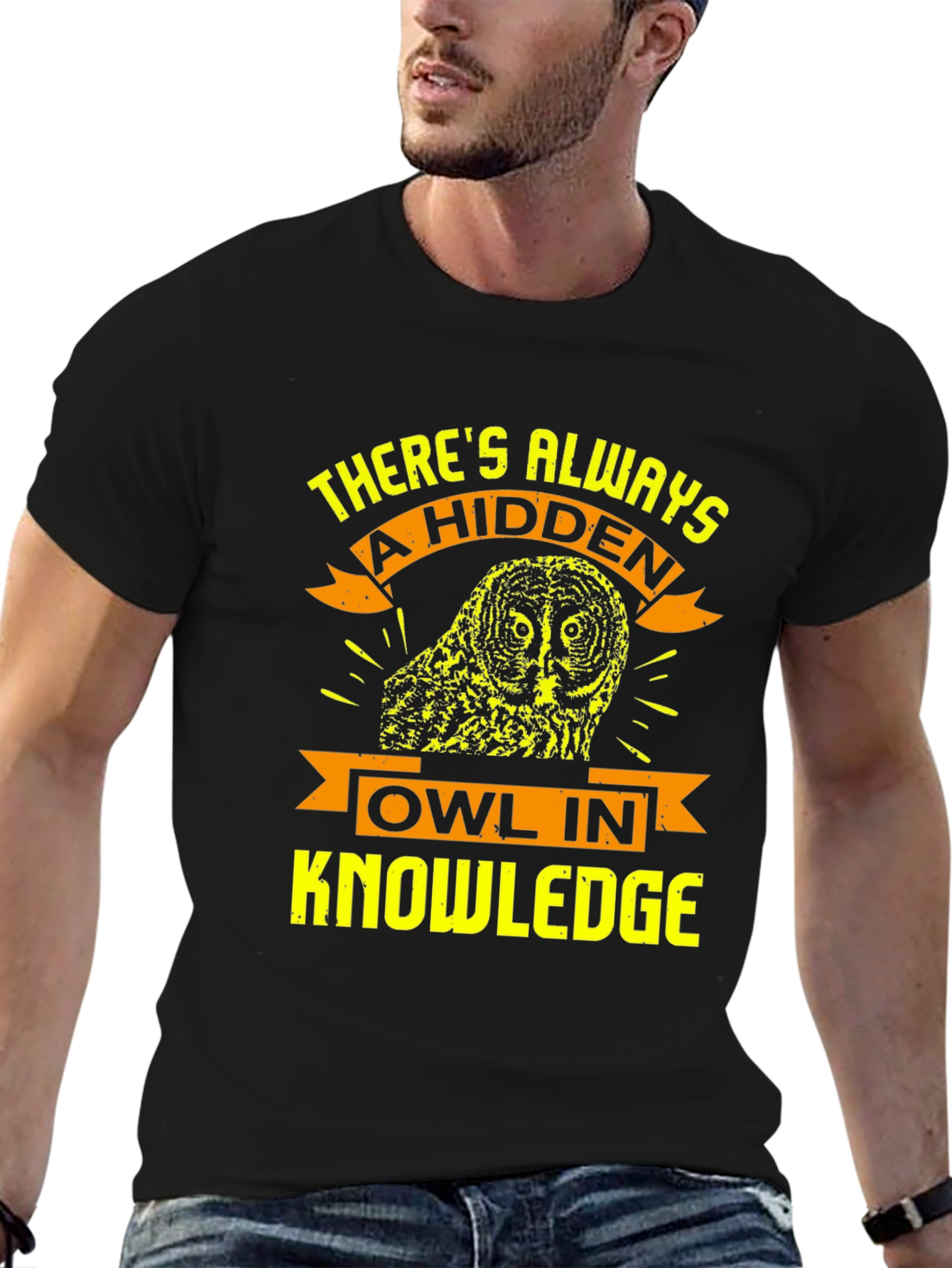 Hidden Owl Knowledge T-Shirt - Unique Design