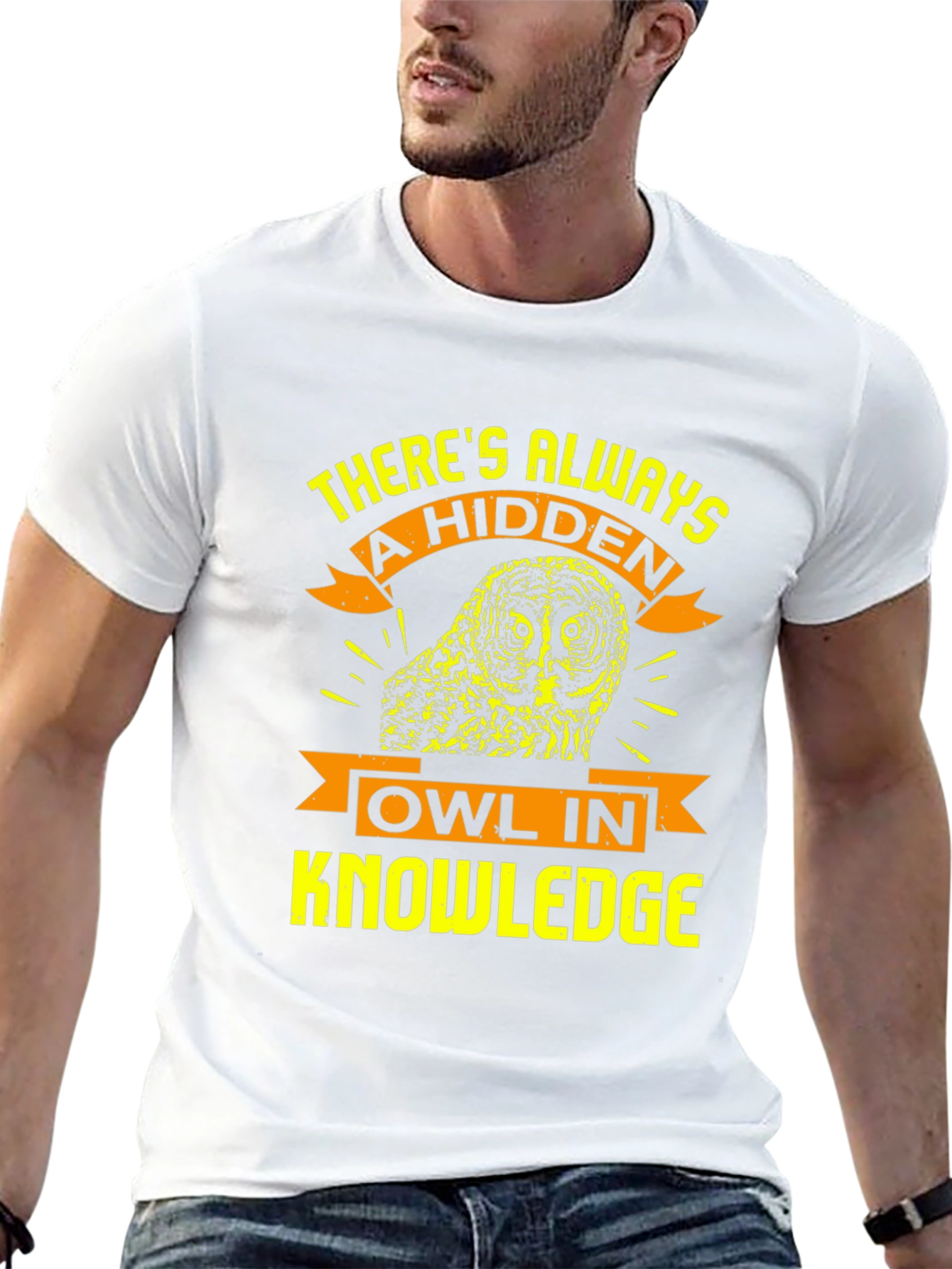 Hidden Owl Knowledge T-Shirt - Unique Design