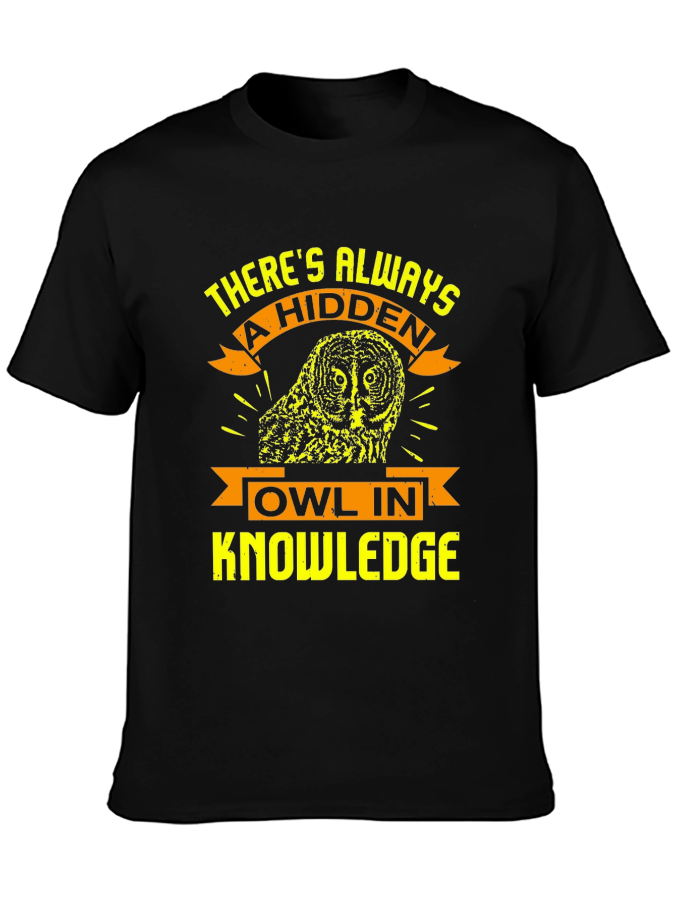 Hidden Owl Knowledge T-Shirt - Unique Design