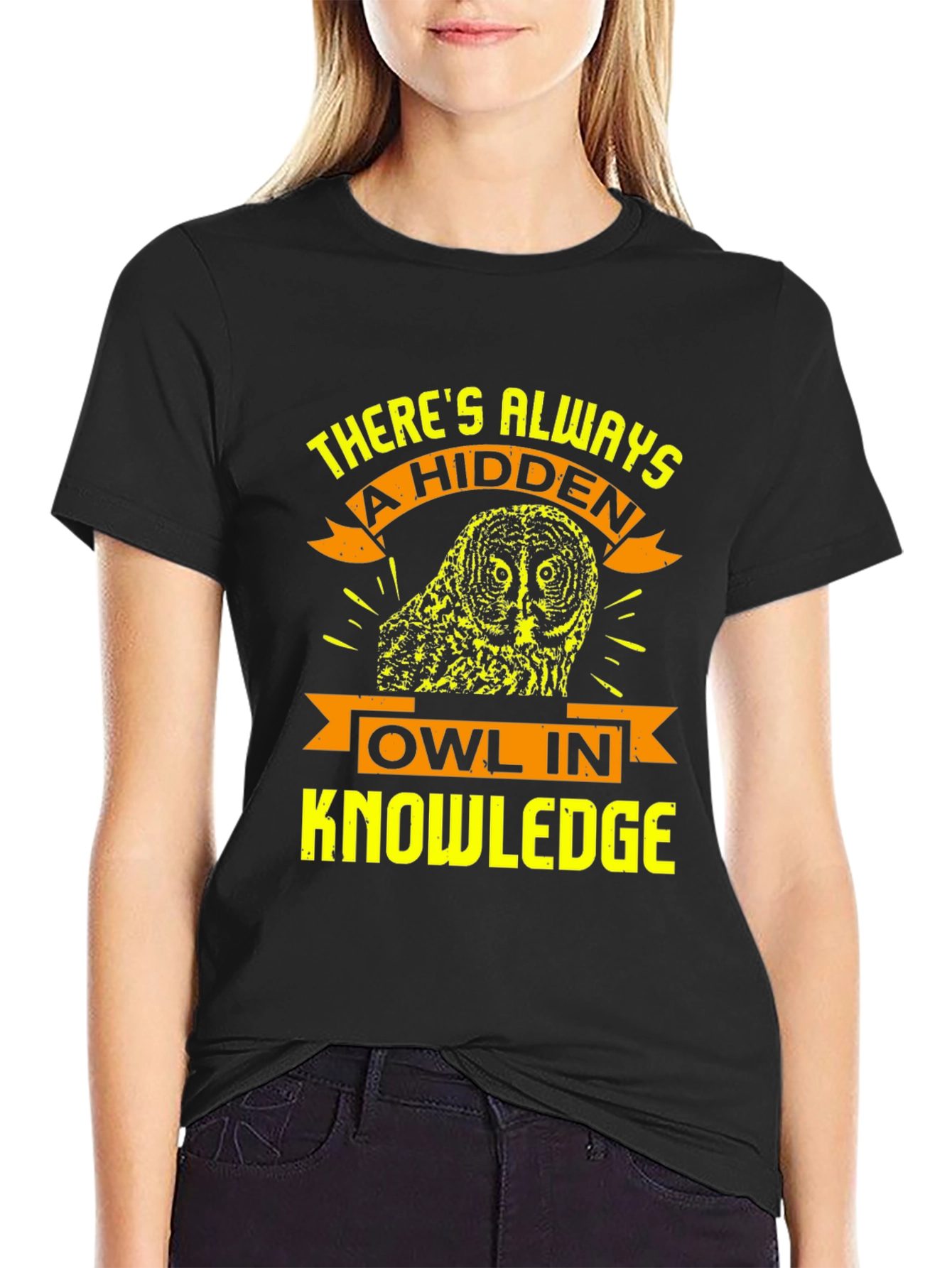 Hidden Owl Knowledge T-Shirt - Unique Design