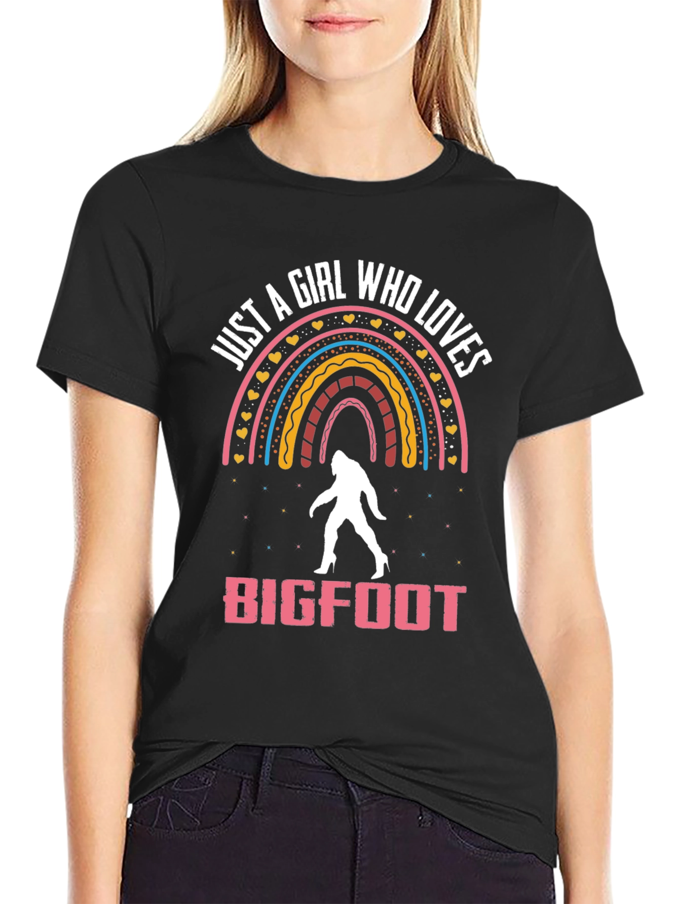 Just A Girl Who Loves Bigfoot T-Shirt