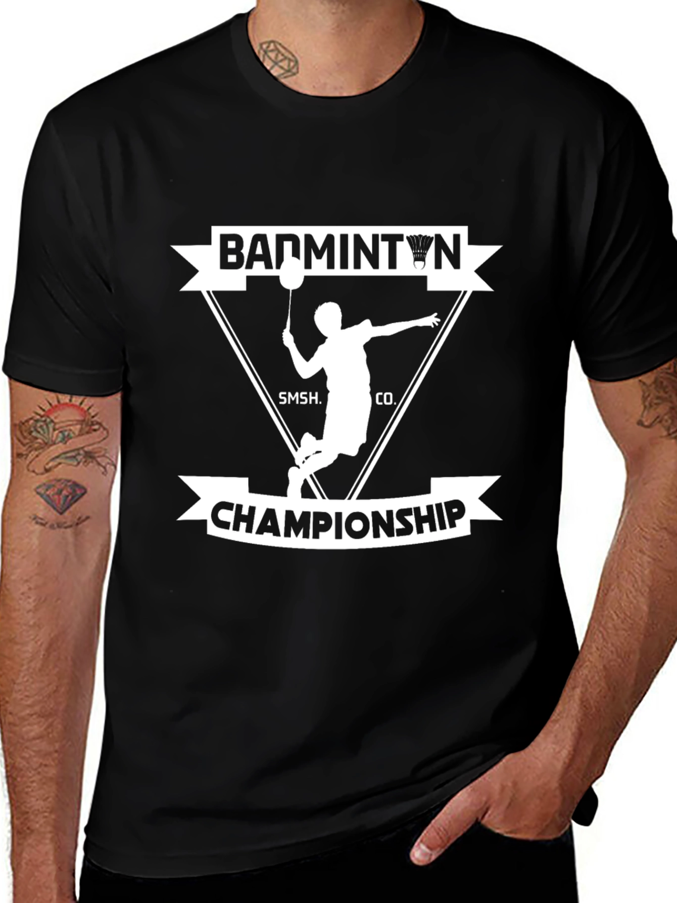 Badminton Championship Graphic T-Shirt