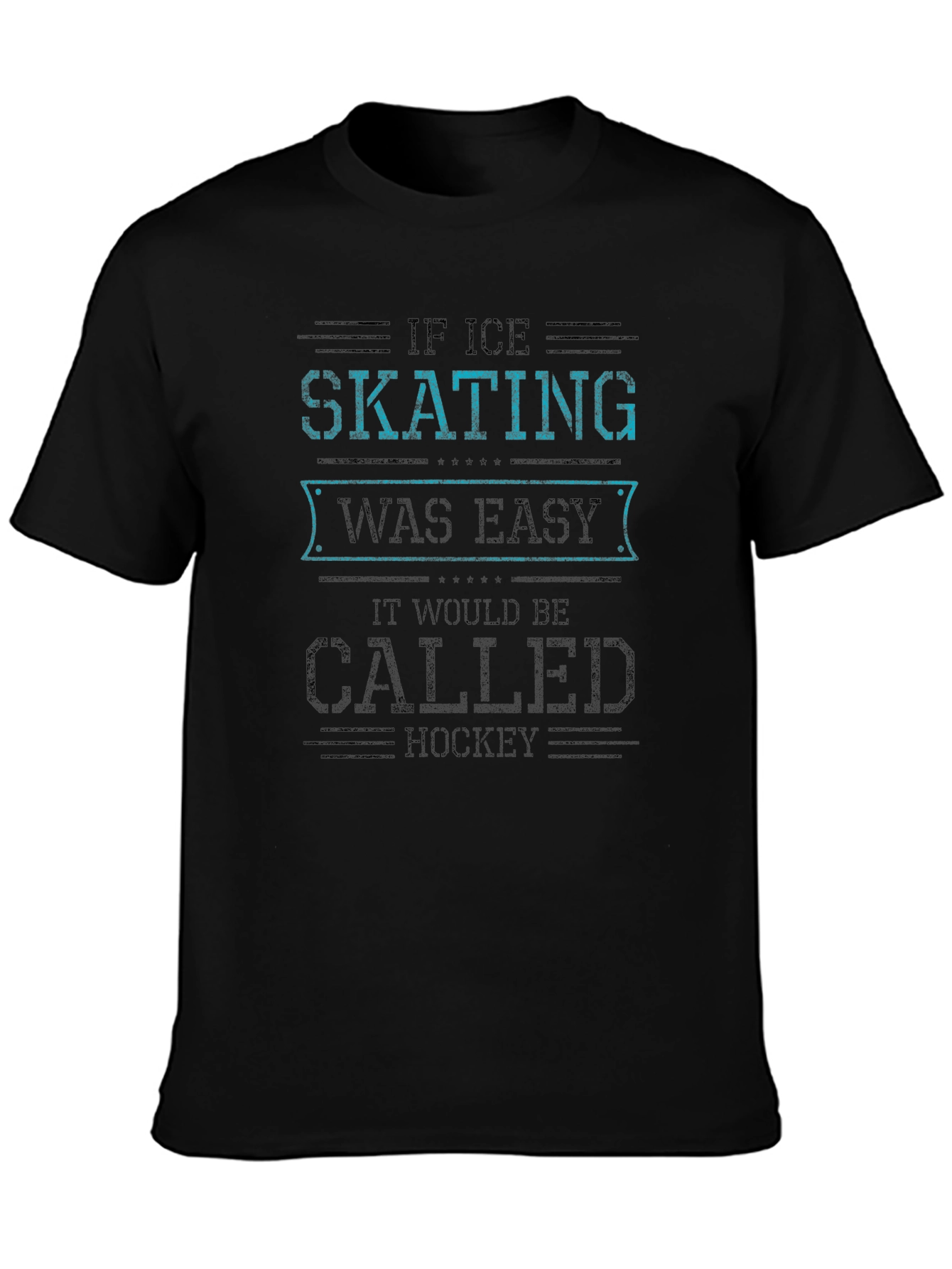 Ice Skating Hockey Graphic T-Shirt