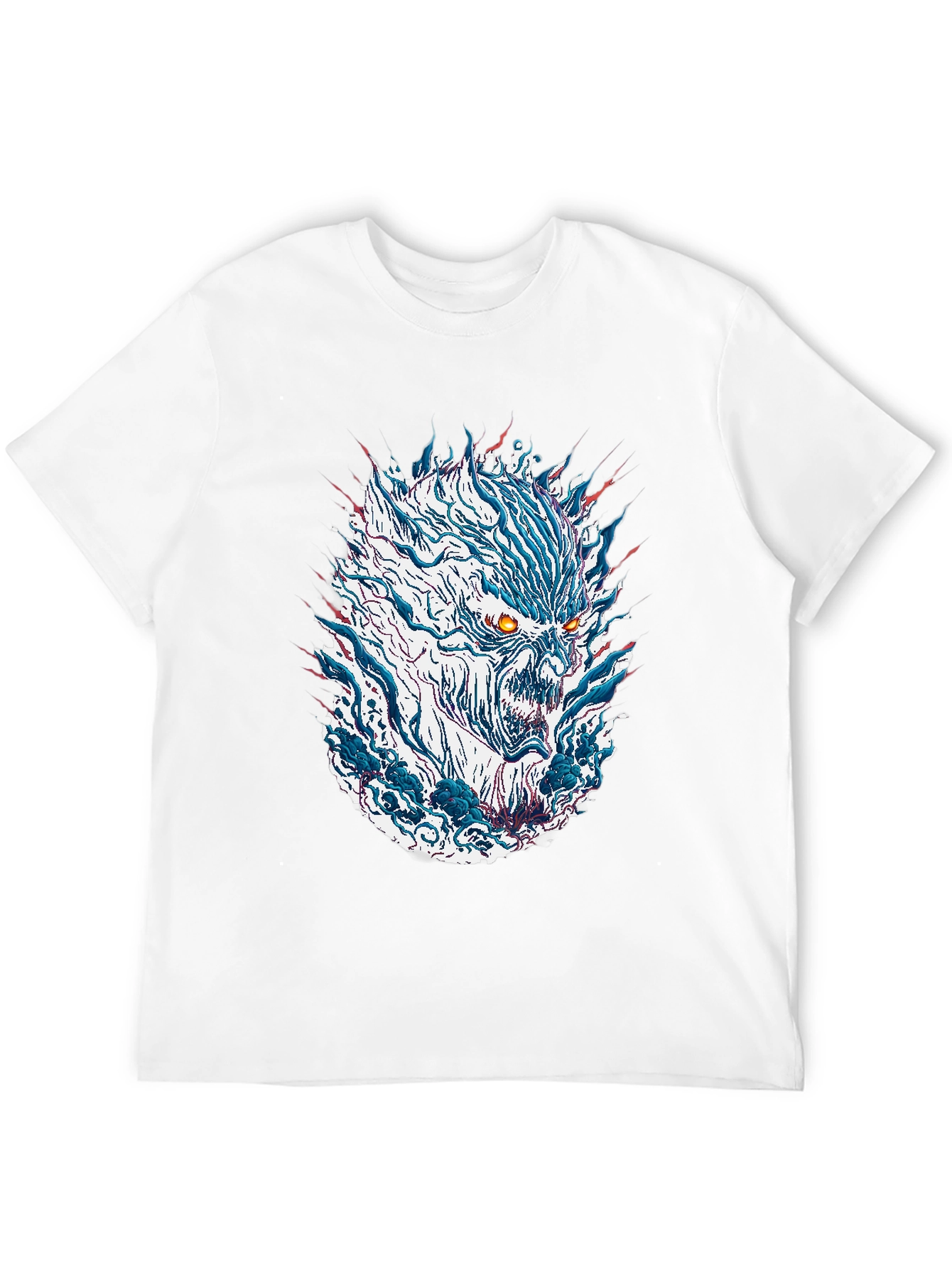 Monster Graphic Print Mens Black T-Shirt