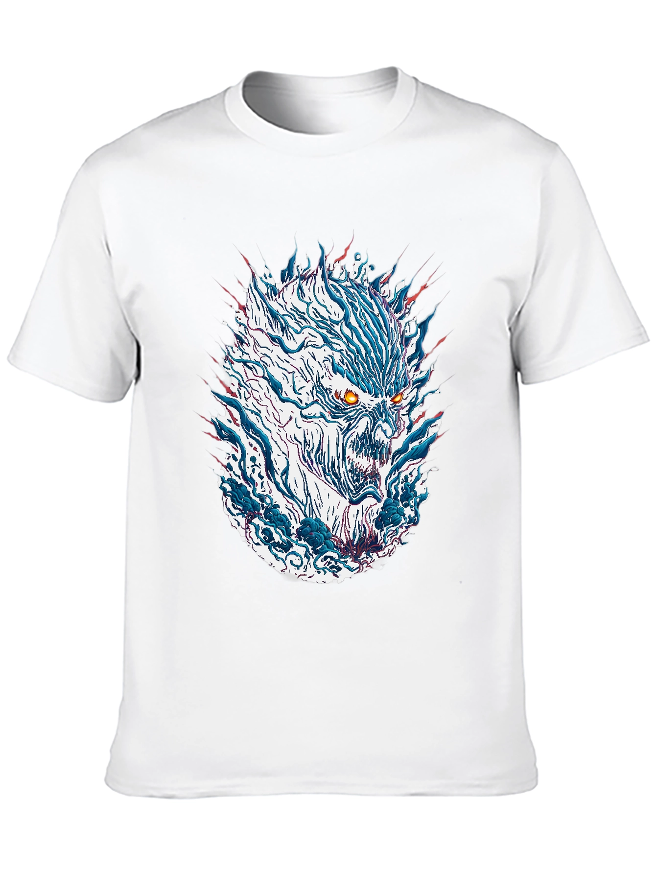 Monster Graphic Print Mens Black T-Shirt