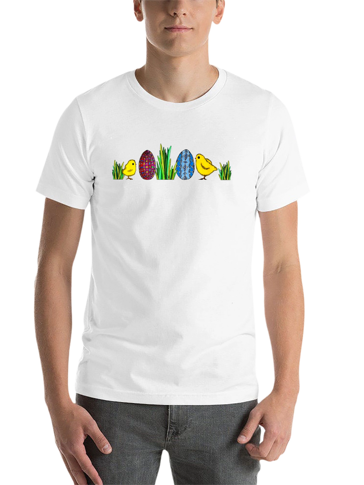 Easter Eggs & Chicks Graphic Tee