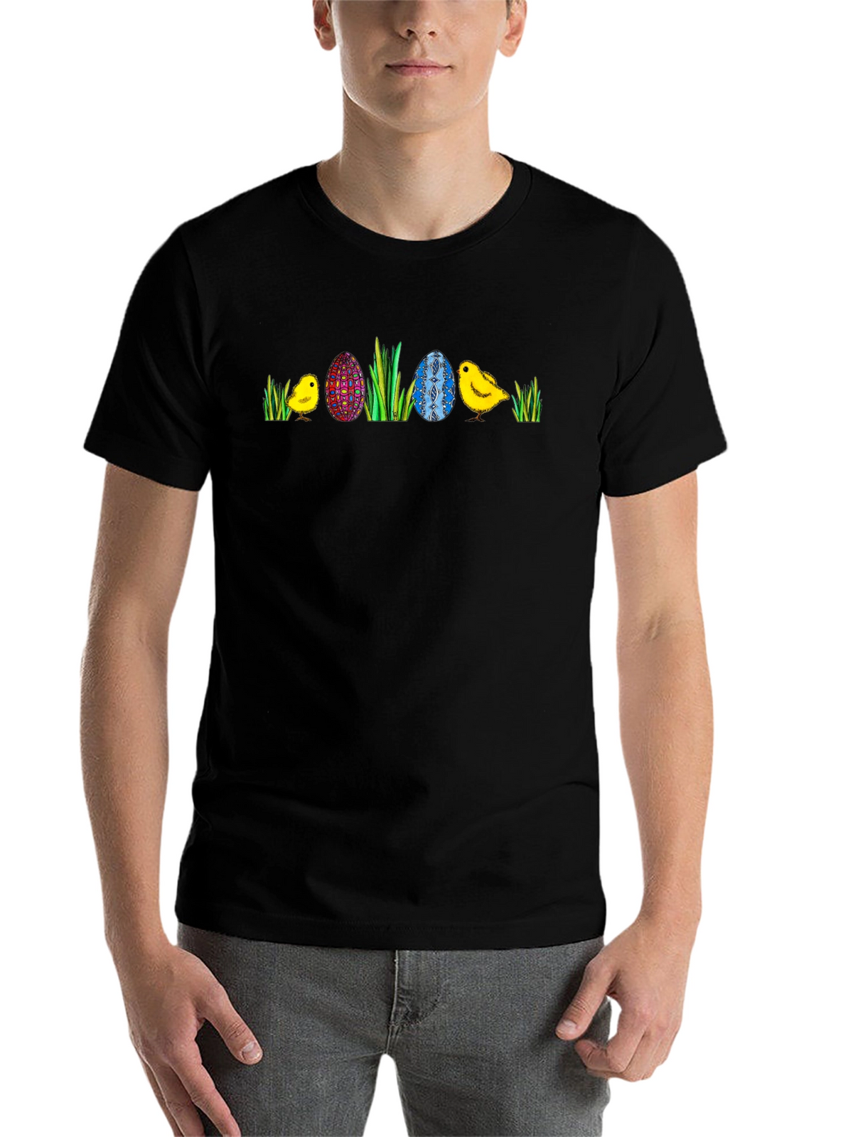 Easter Eggs & Chicks Graphic Tee