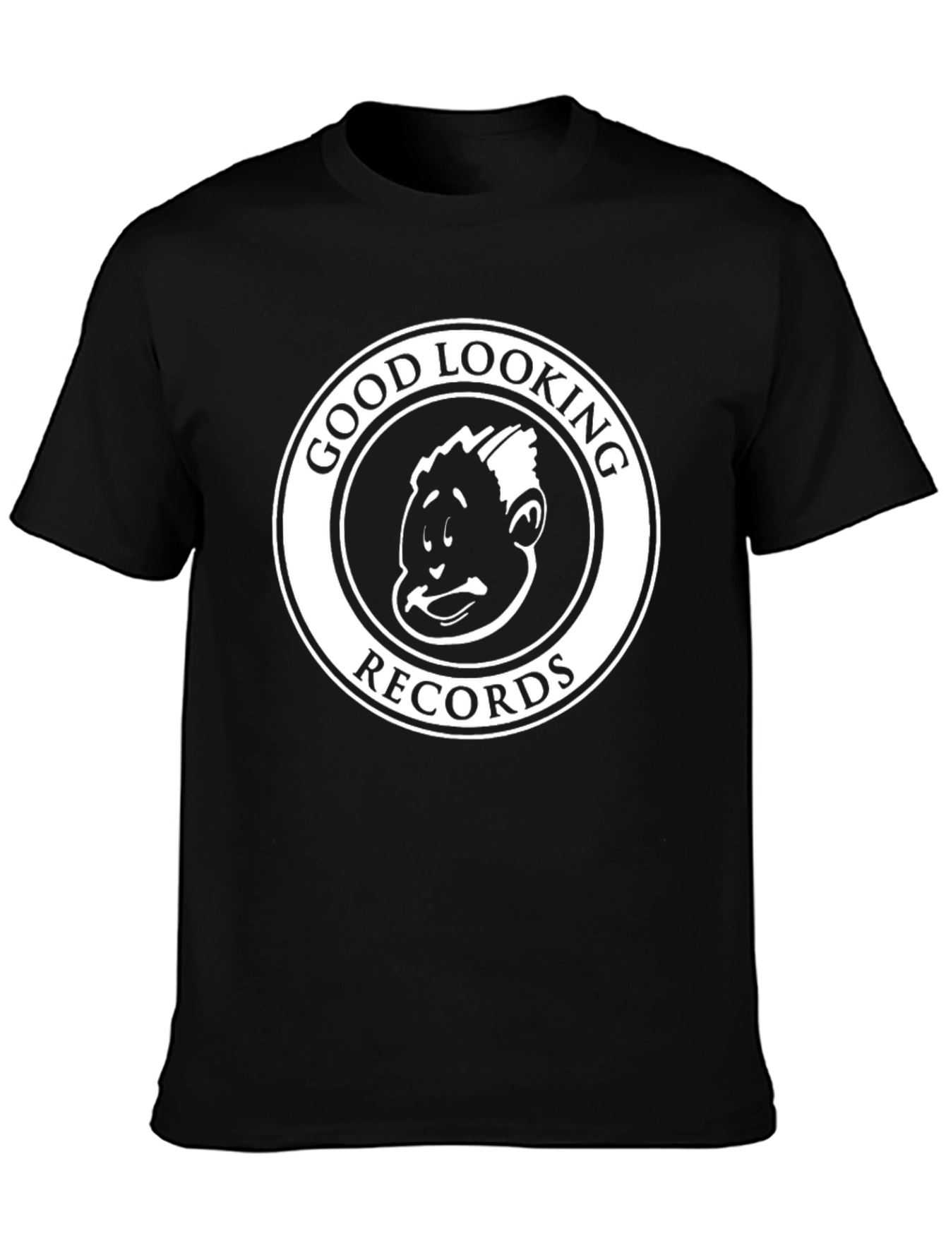 Good Looking Records Black T-Shirt