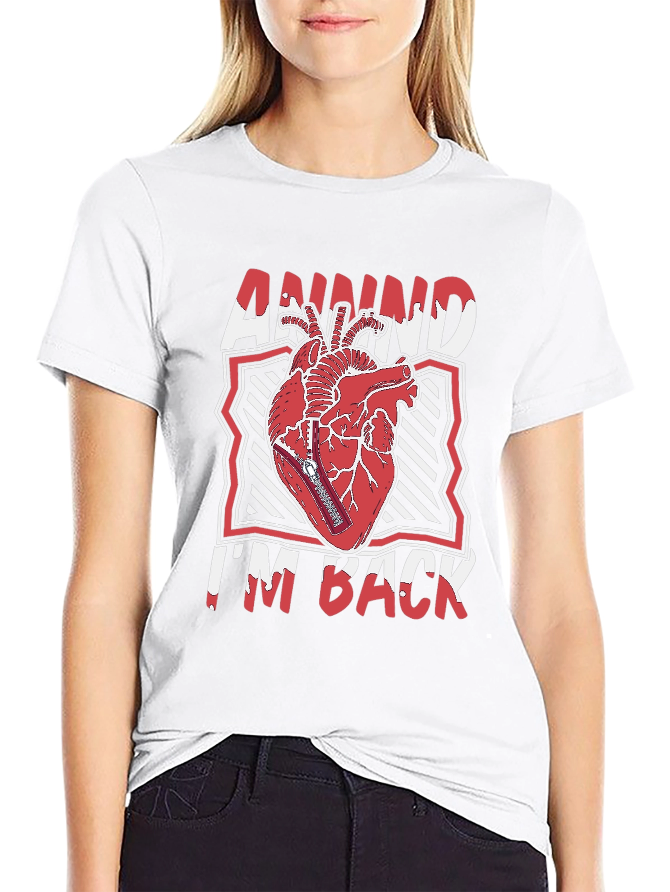 Annnnd Im Back Heart Graphic Tee