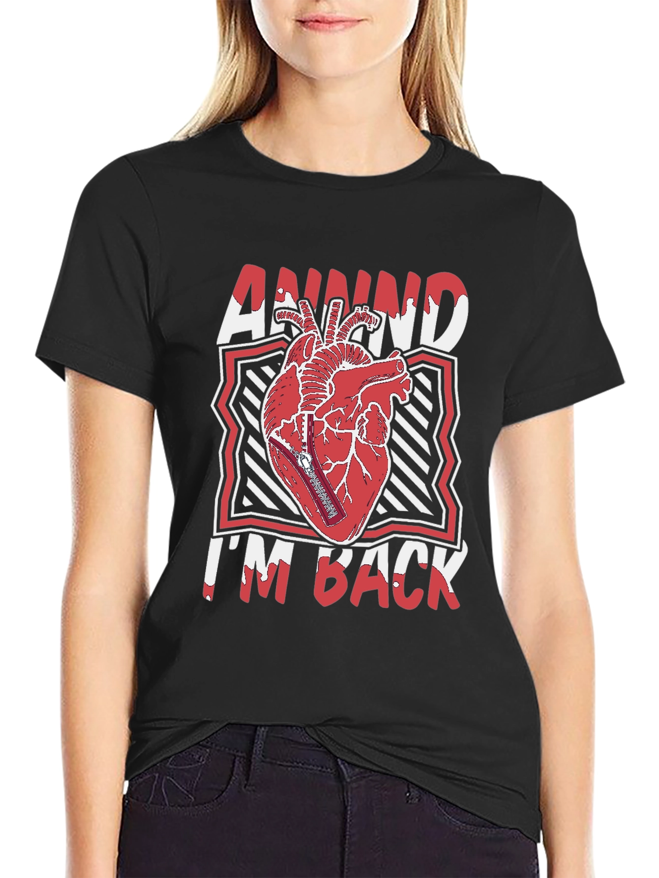 Annnnd Im Back Heart Graphic Tee