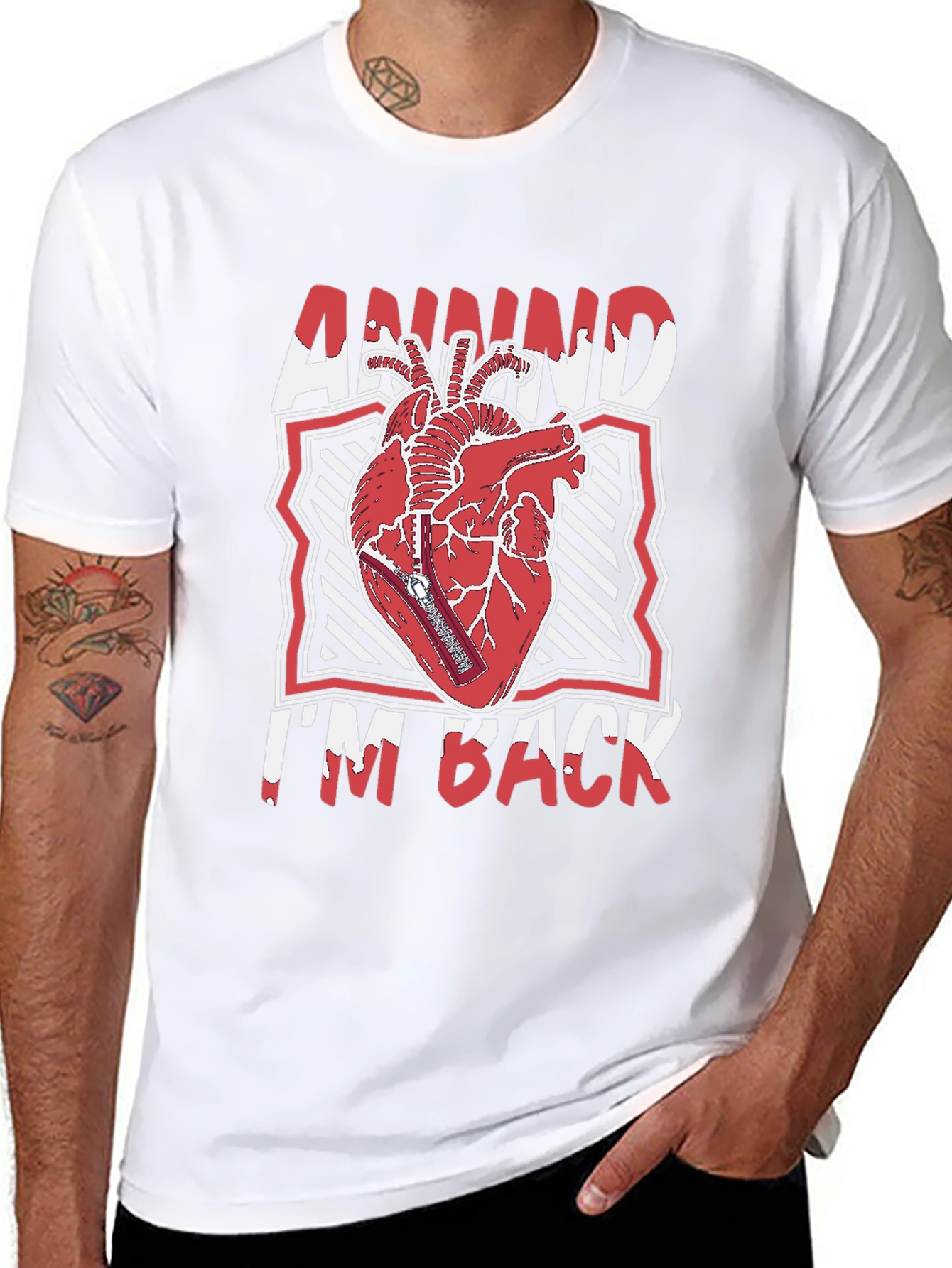 Annnnd Im Back Heart Graphic Tee