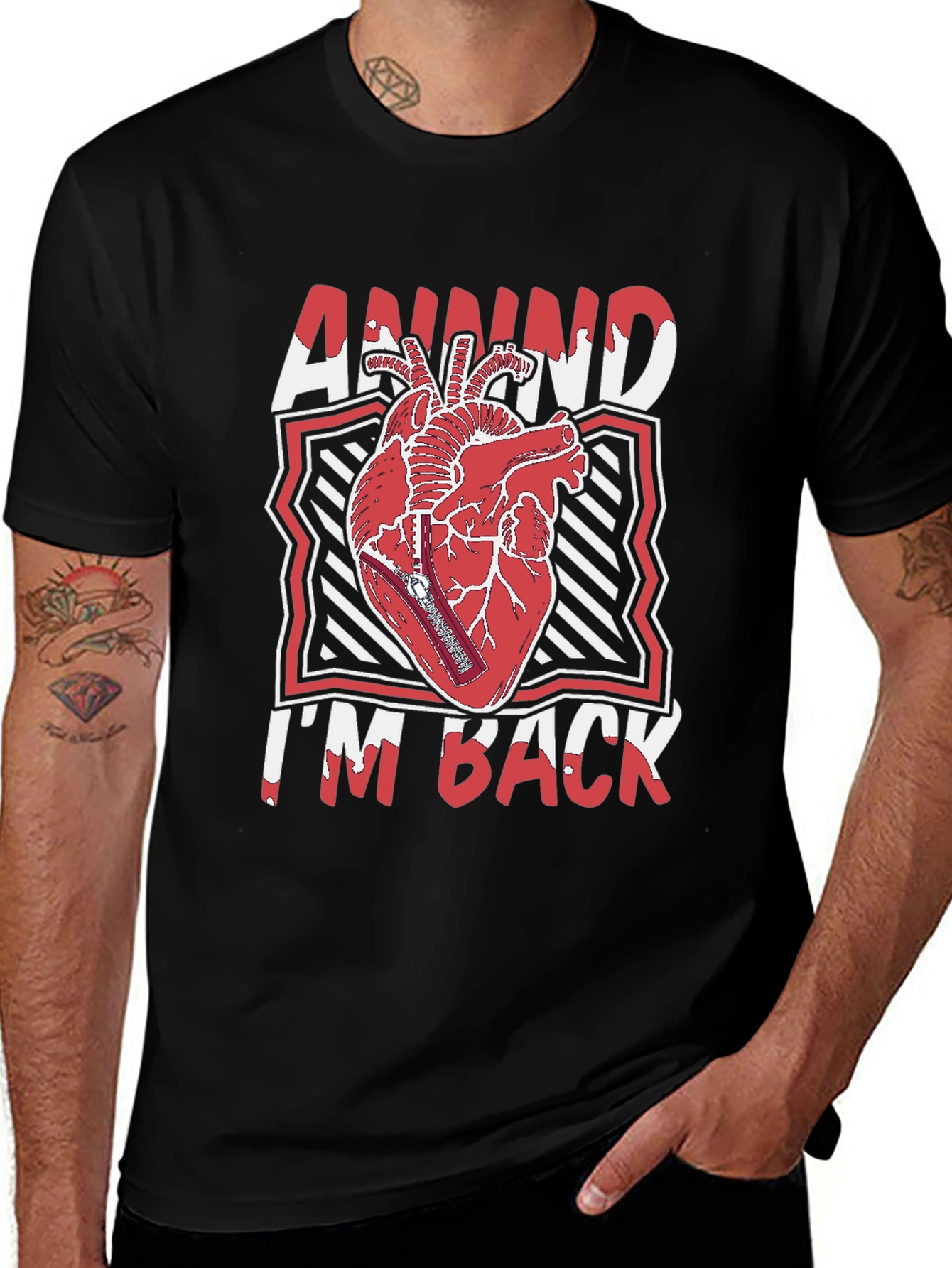 Annnnd Im Back Heart Graphic Tee